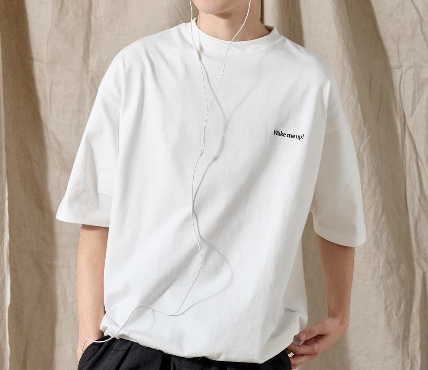 WETTEMPT / ONE SIDE DRAW CORD TEE