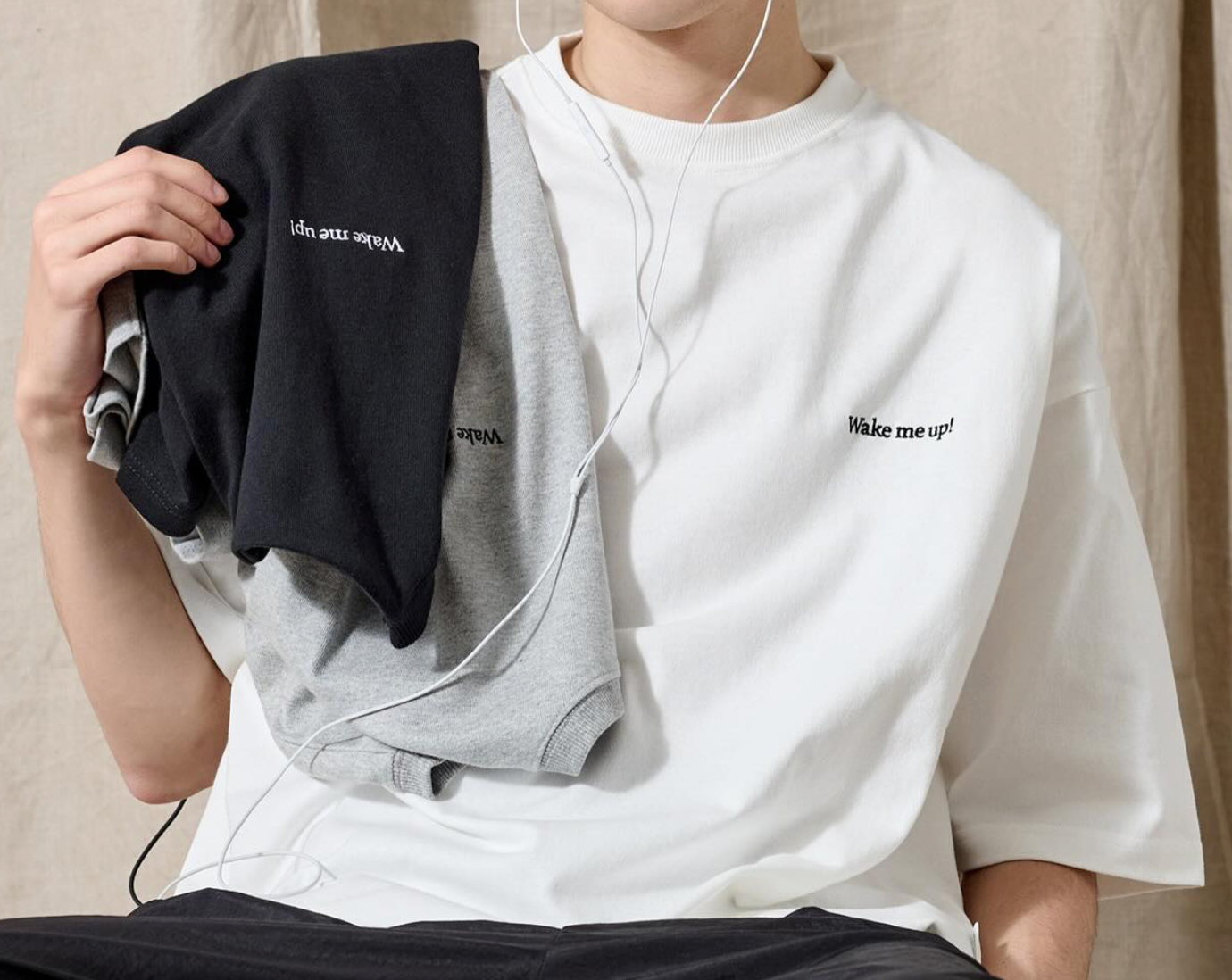 WETTEMPT / ONE SIDE DRAW CORD TEE