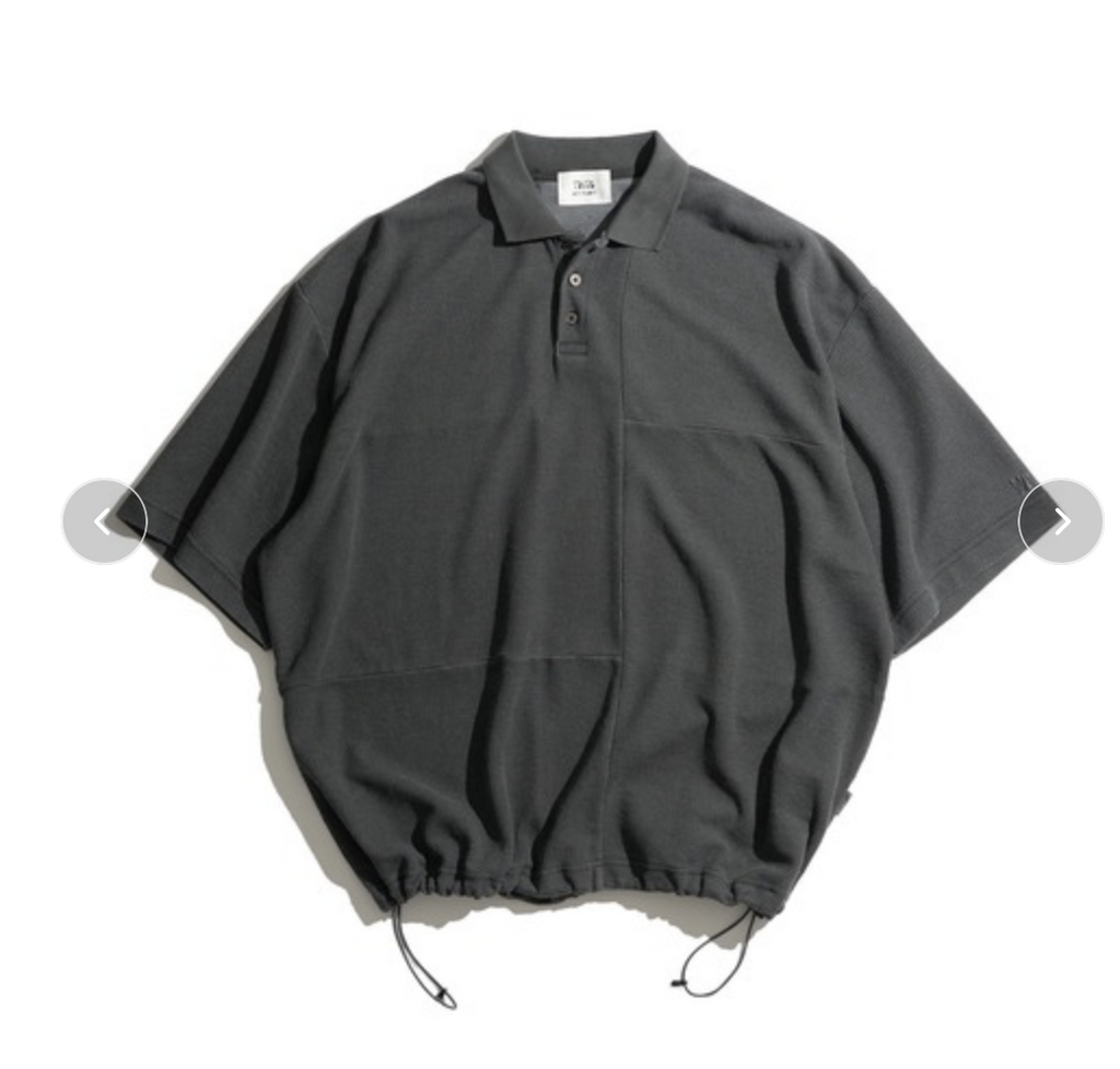 WETTEMPT / SWITCHING PIGMENT WAFFLE POLO / 切り替えピグメントワッフルポロ