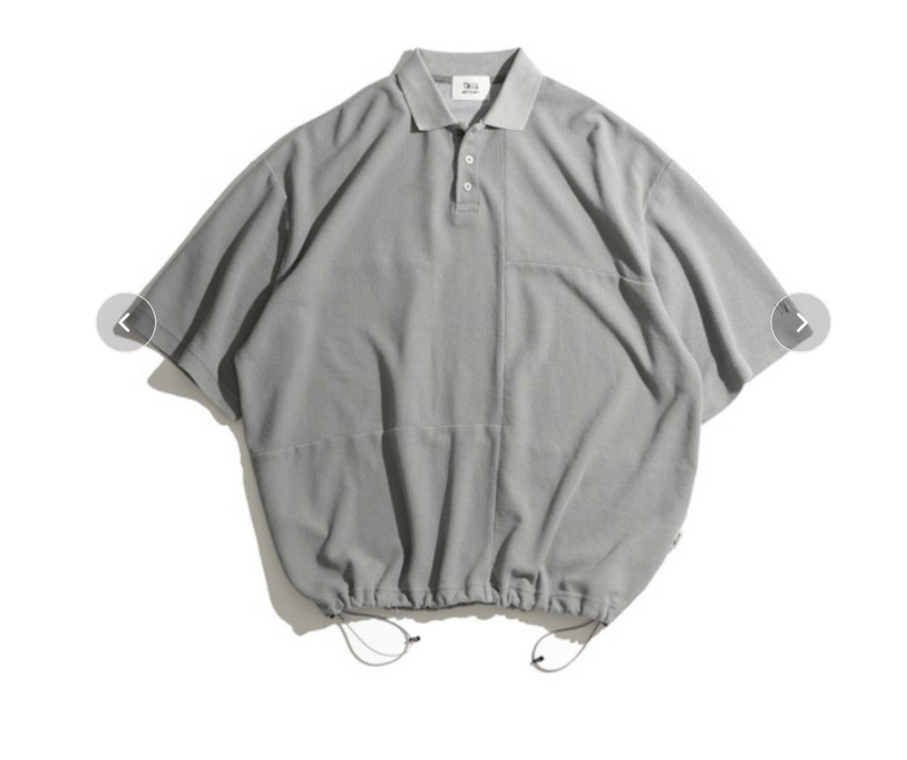 WETTEMPT / SWITCHING PIGMENT WAFFLE POLO / 切り替えピグメントワッフルポロ