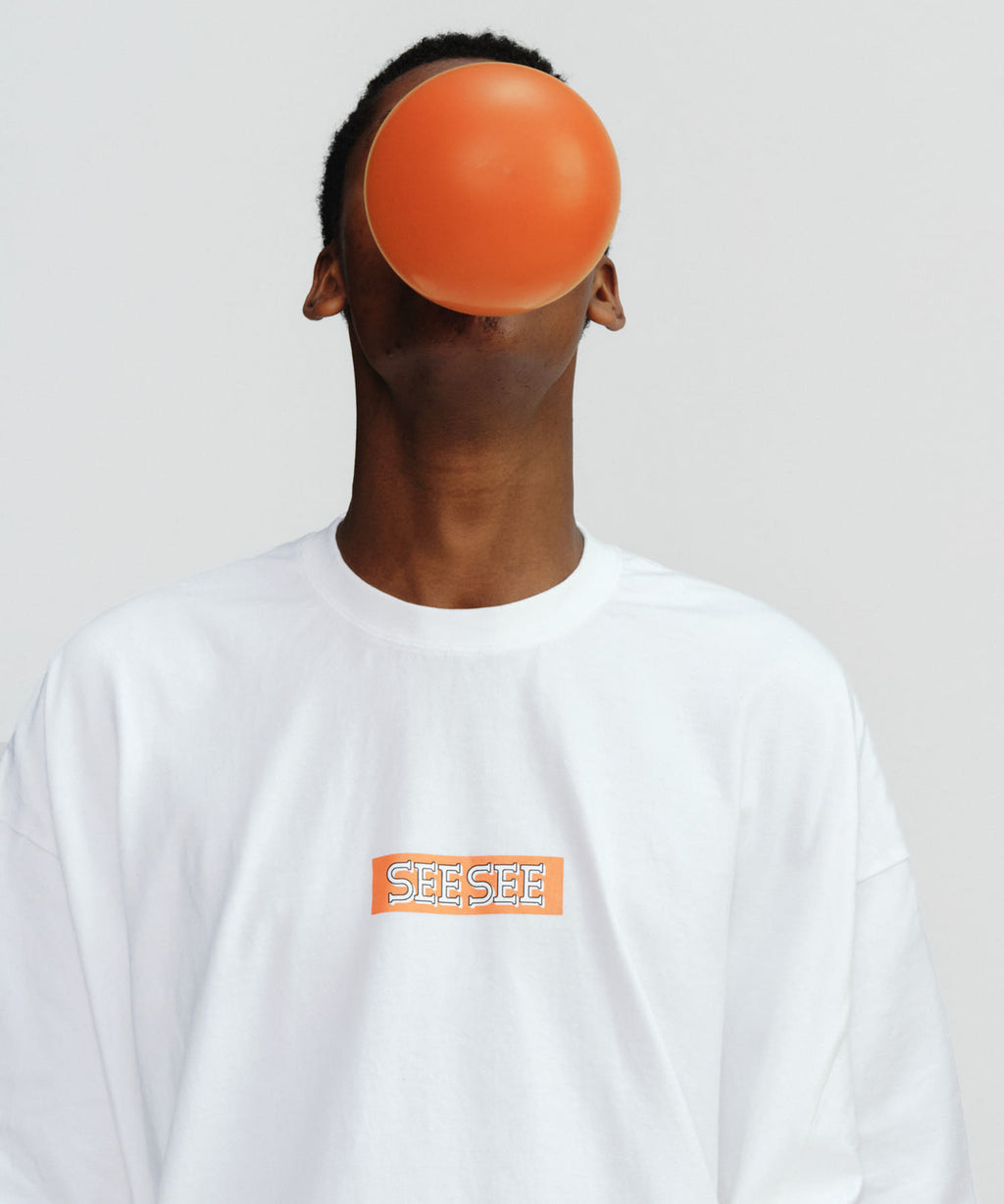 SEE SEE　SUPER BIG SQUARE LOGO TEE