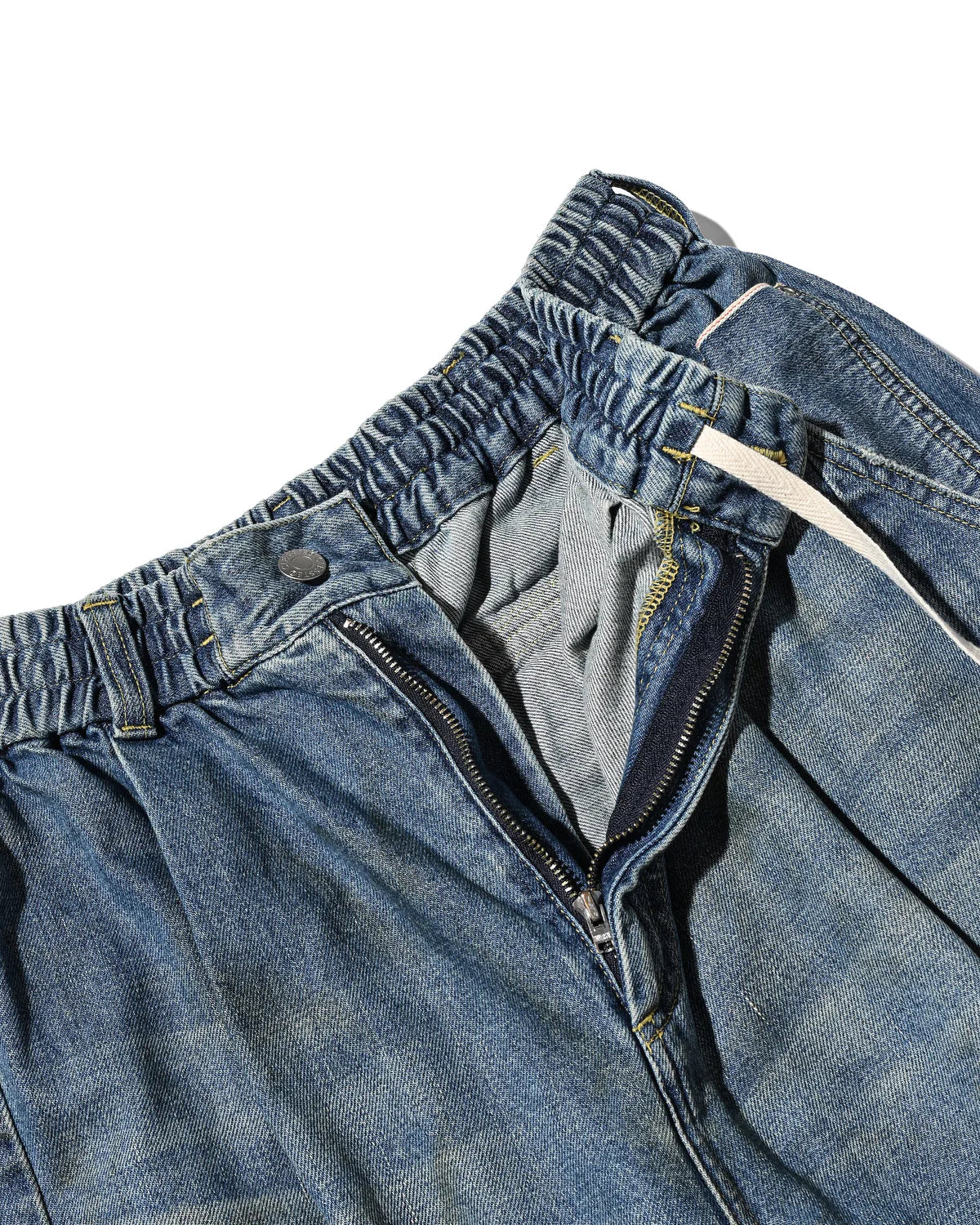 CLESSTE
VINTAGE DYED SELVEDGE DENIM CITY MEGA POCKET BALLOON CARGO PANTS