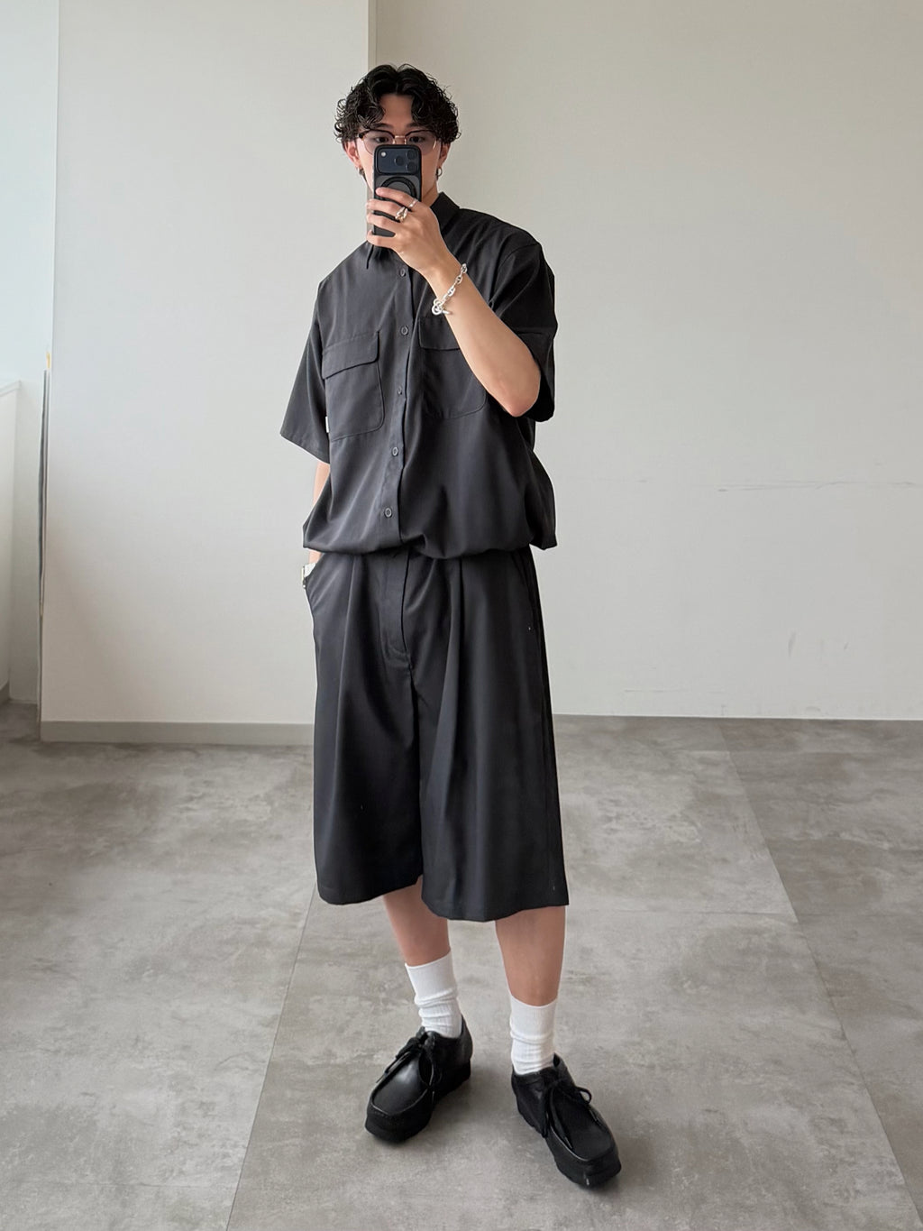 WETTEMPT
FUNCTIONAL 1 TUCK HALF SLACKS