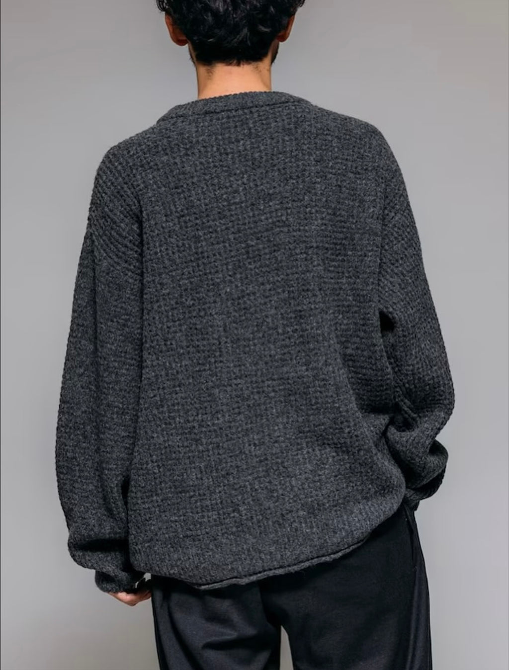 Firsthand
Big Silhouette Wool Blend Waffle Edition Crew Neck Knit
