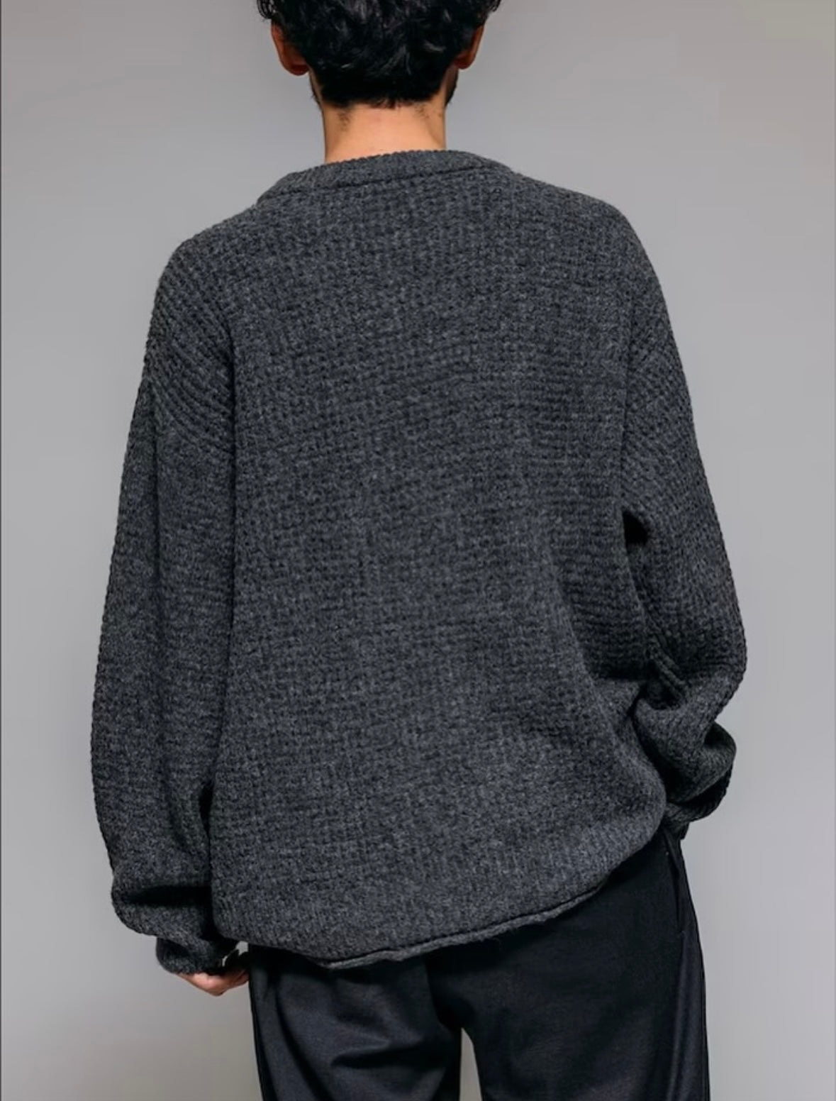 Firsthand
Big Silhouette Wool Blend Waffle Edition Crew Neck Knit