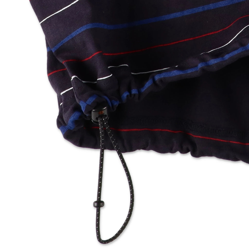 【6-3】SEE SEE SUPER BIG BORDER SS W/DRAWSTRINGS TEE【NAVY】