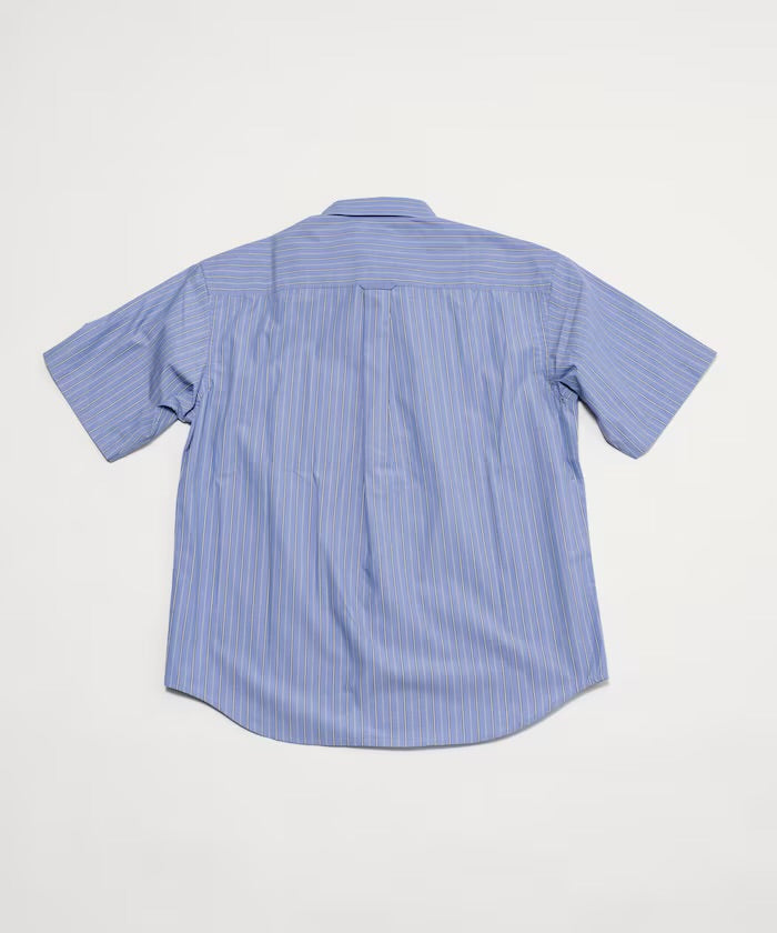 新款預訂 FREAK'S STORETypewriter Regular Collar Short Sleeve Striped Shirt