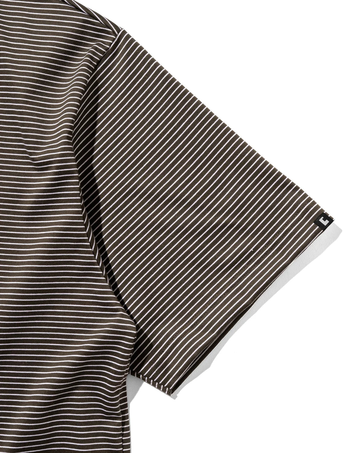 CLESSTE
”C“STRIPED MASSIVE T-SHIRT WITH DRAWSTRINGS