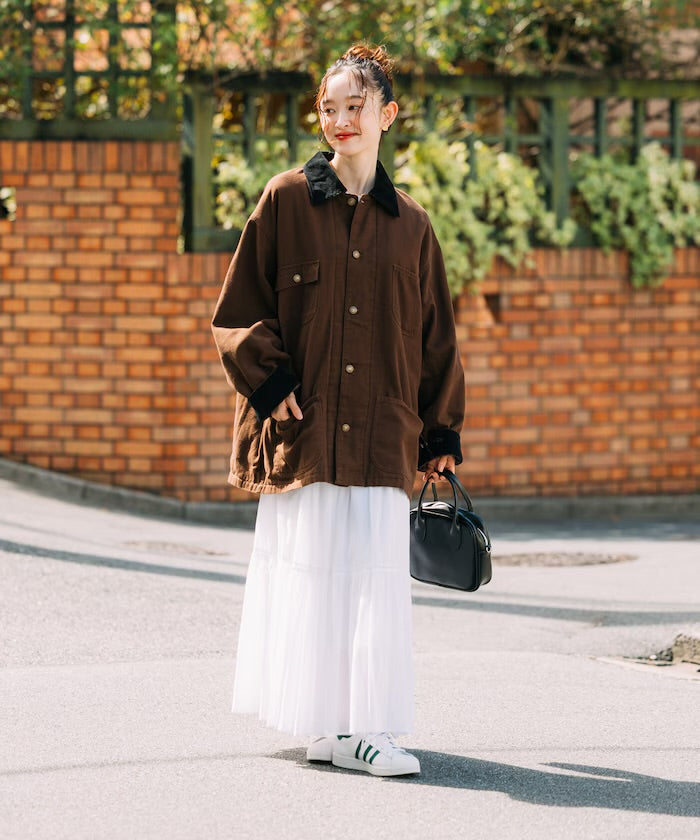 FREAK‘S STORE
Oversized Corduroy Duck Coverall Jacket [Limited products]