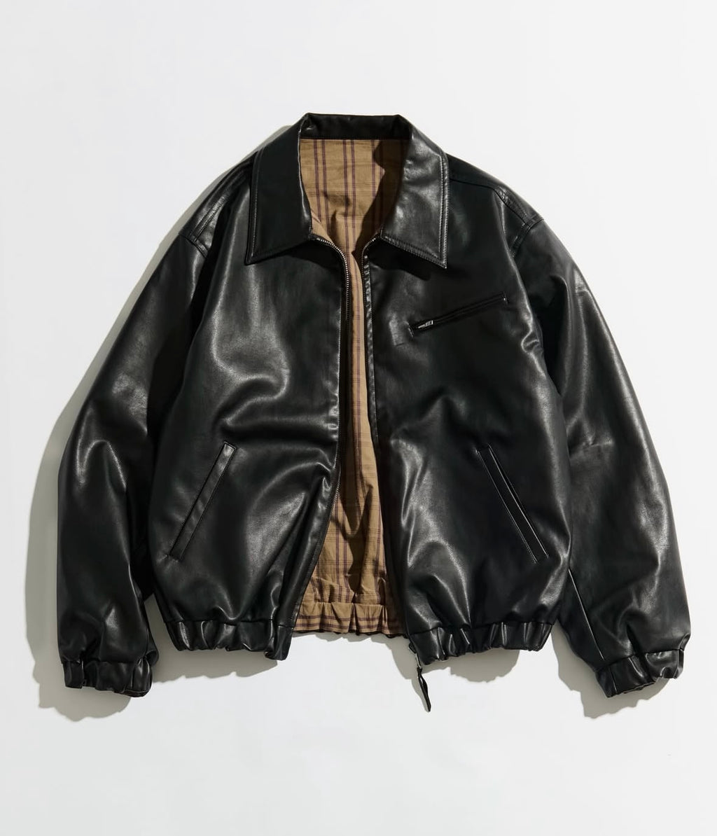 WETTEMPT REVERSIBLE CHECK SYNTHETIC BLOUSON