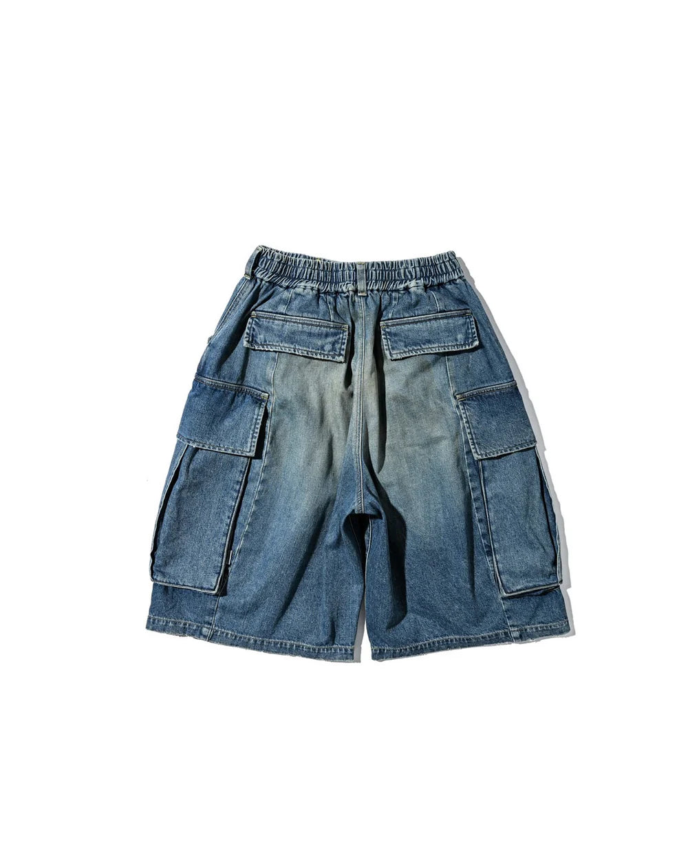 CLESSTE
VINTAGE DYED SELVEDGE DENIM CITY MEGA POCKET BALLOON CARGO HALF PANTS
