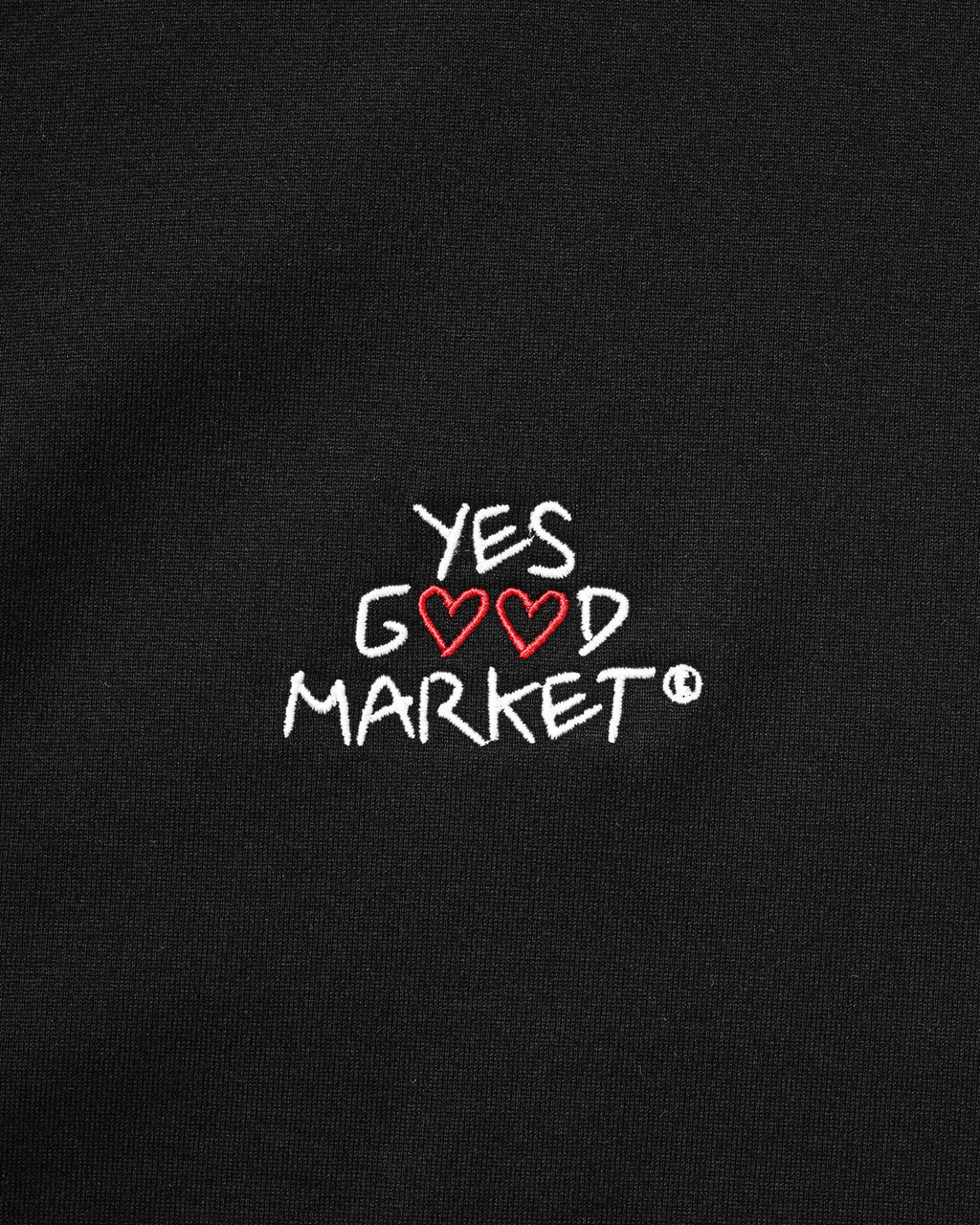 CLESSTE
【LIMITED】 “YES G♡♡D MARKET" S/S T-SHIRT WITH DRAWSTRINGS (BLACK)