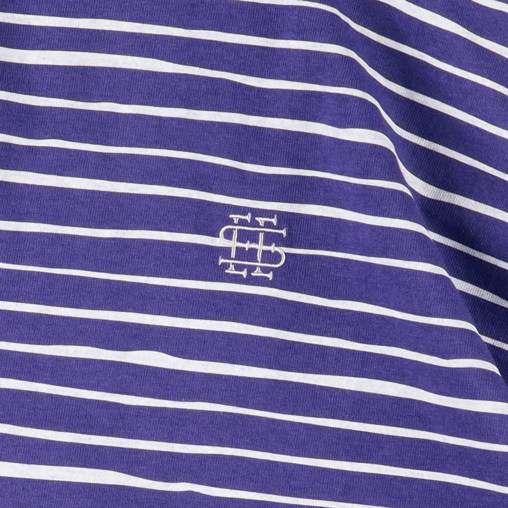 【5-1】SEE SEE SUPER BIG BORDER SS FLAT TEE【PURPLE】