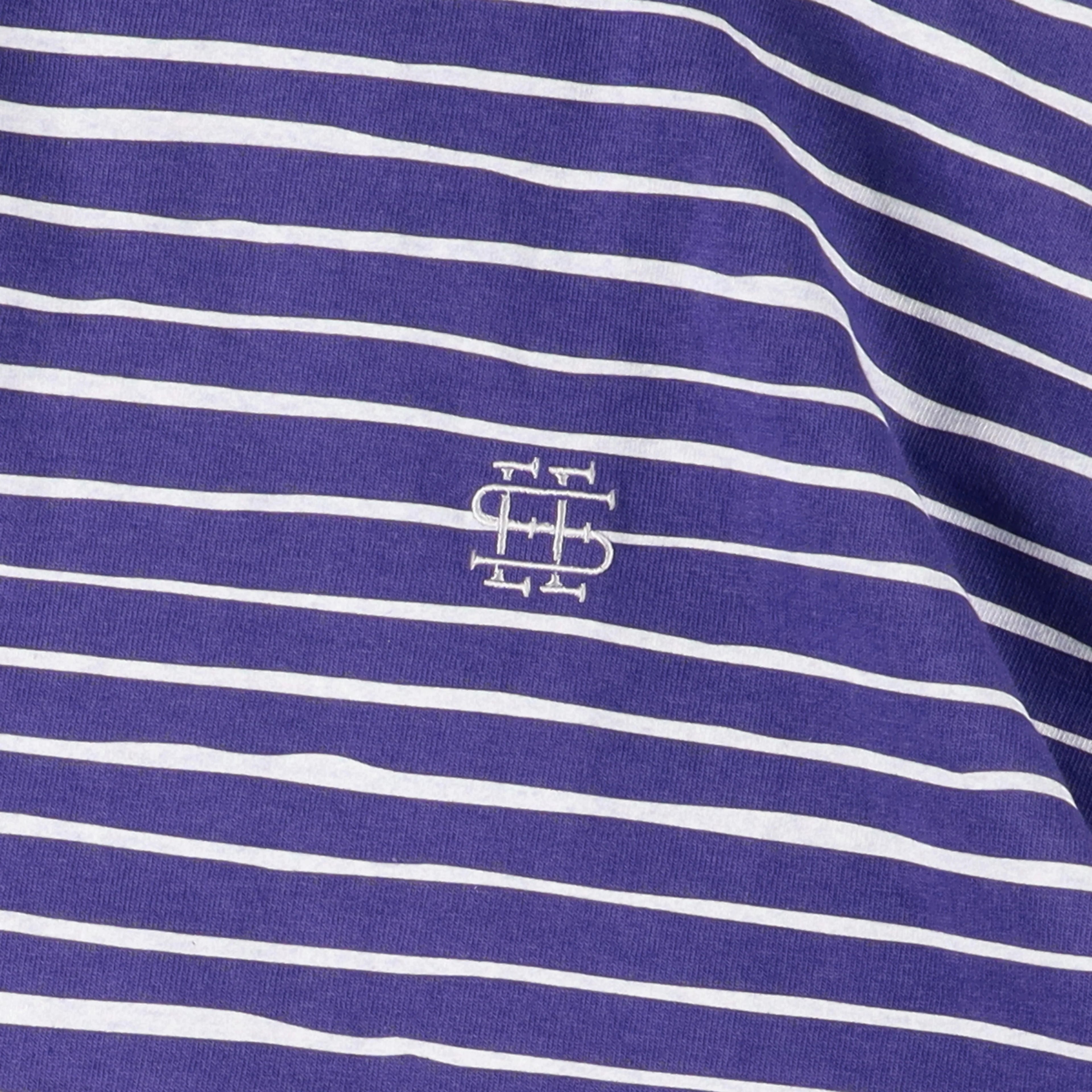 【5-1】SEE SEE SUPER BIG BORDER SS FLAT TEE【PURPLE】