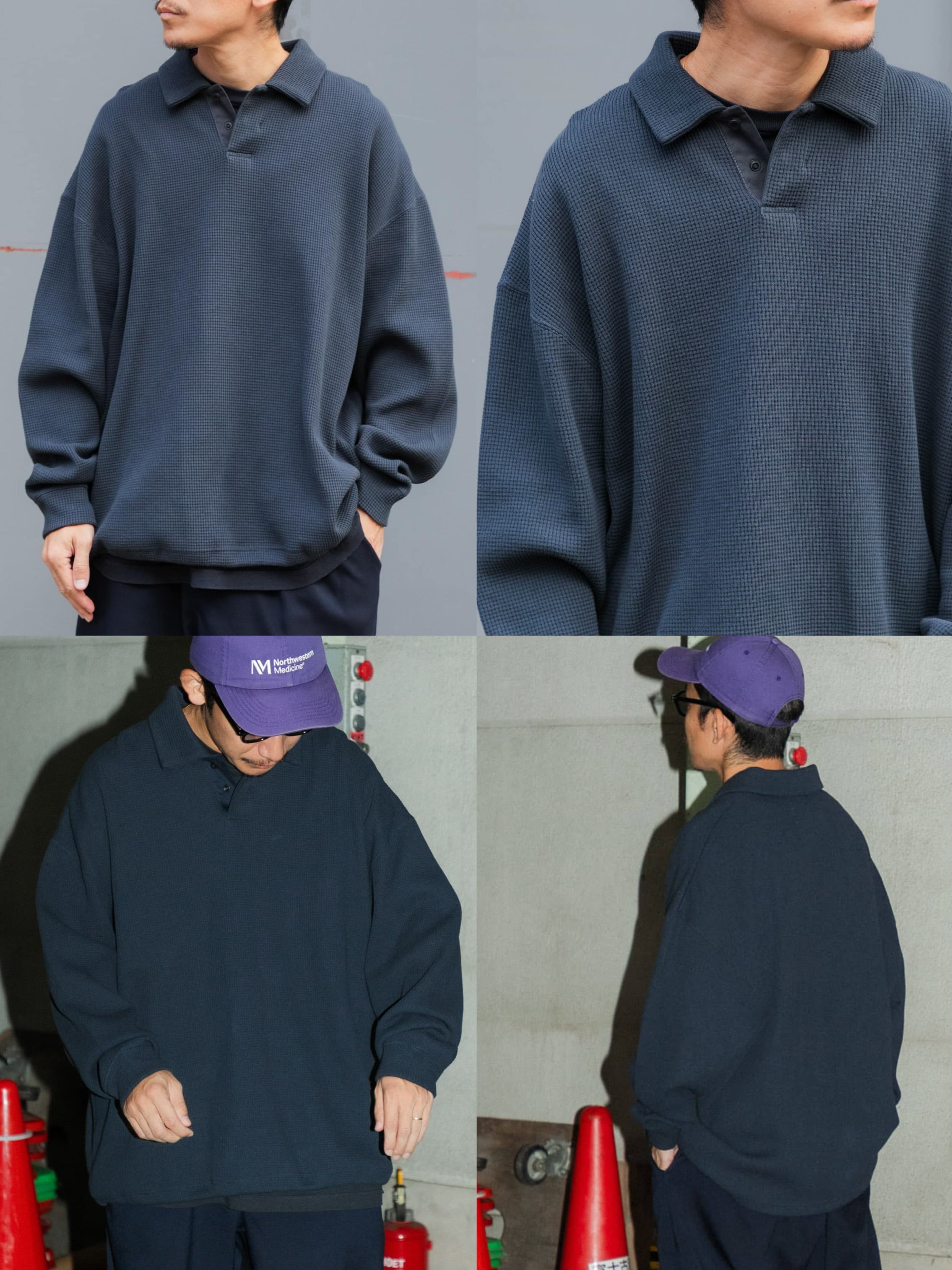 『UR TECH』Wide DAD TECH POLO PULLOVER