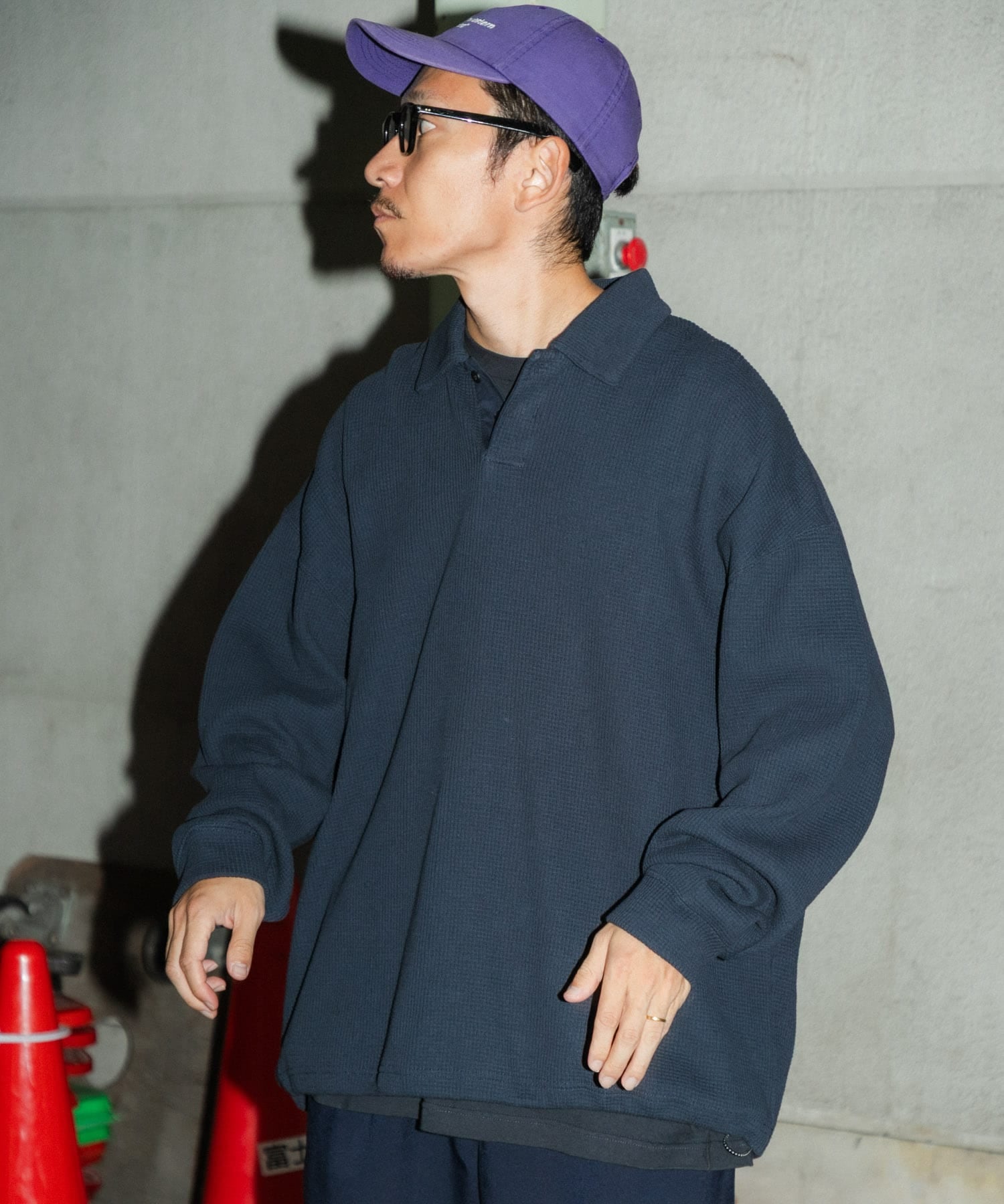 『UR TECH』Wide DAD TECH POLO PULLOVER