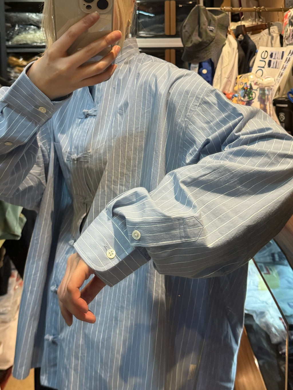 S.F.C COTTON STRIPE KUNG FU SHIRT White【SFCSS26S05】(N)