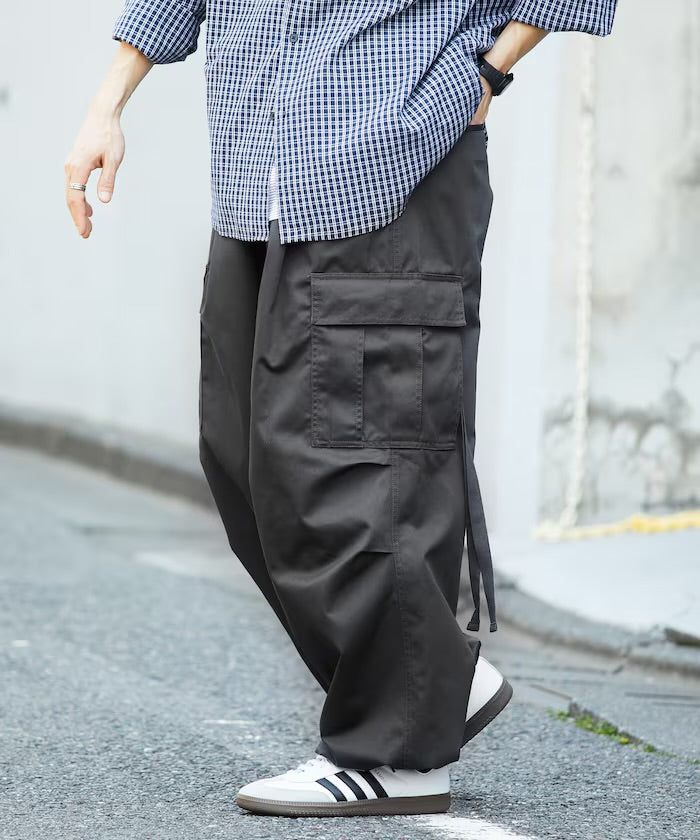 新款預訂 FREAK'S STOREWide silhouette vintage style cargo Pants [Limited products]