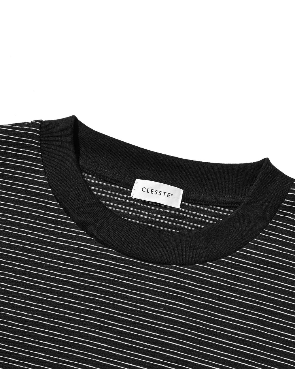 CLESSTE MICRO STRIPE S/S T-SHIRT WITH DRAWSTRINGS