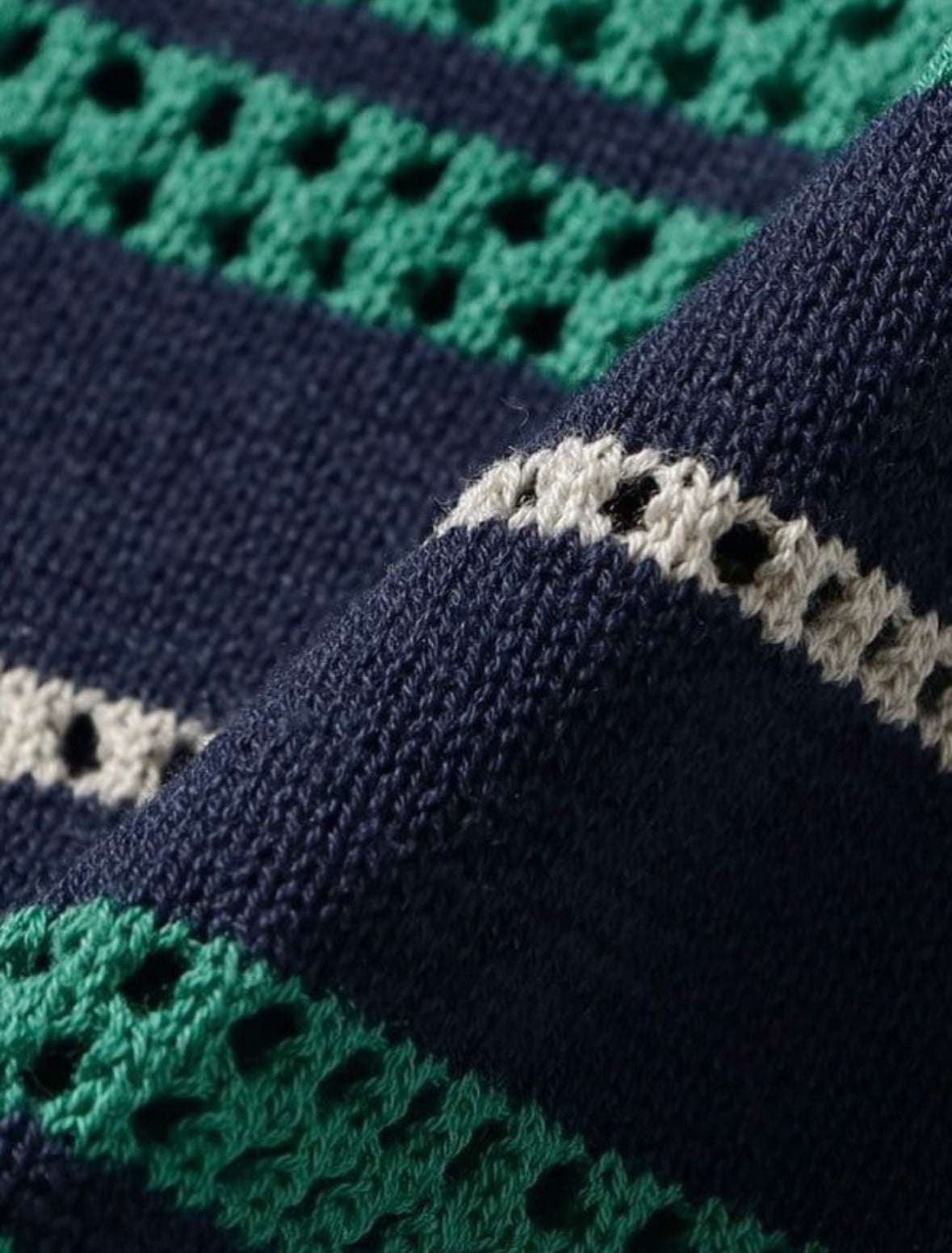 BEAMS
12 Gauge Border Polo Shirt