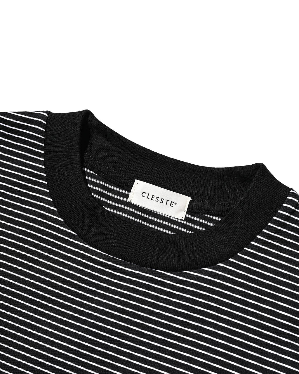 CLESSTE
"C×CONCEPT" STRIPED S/S T-SHIRT WITH DRAWSTRINGS