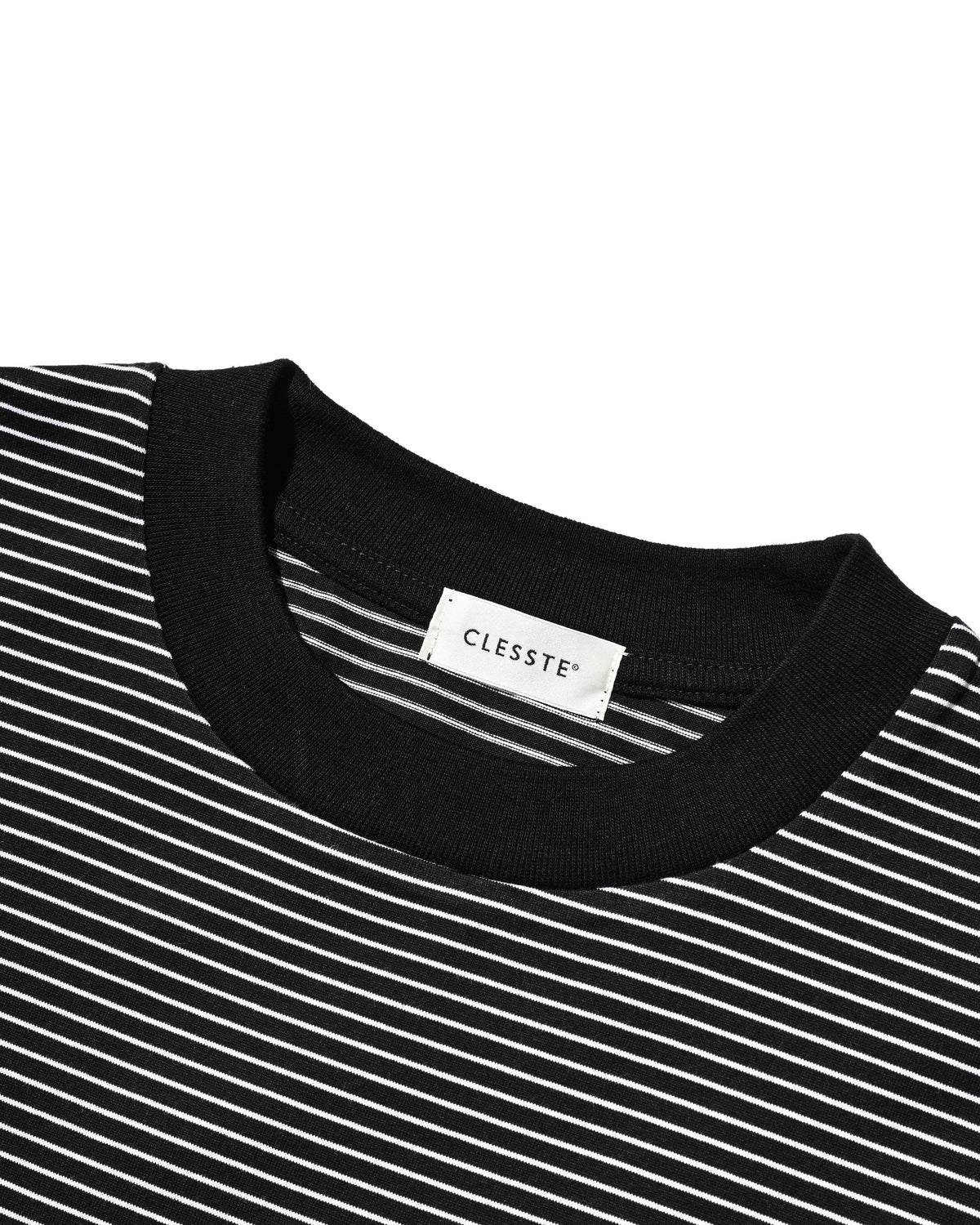 CLESSTE
"C×CONCEPT" STRIPED S/S T-SHIRT WITH DRAWSTRINGS