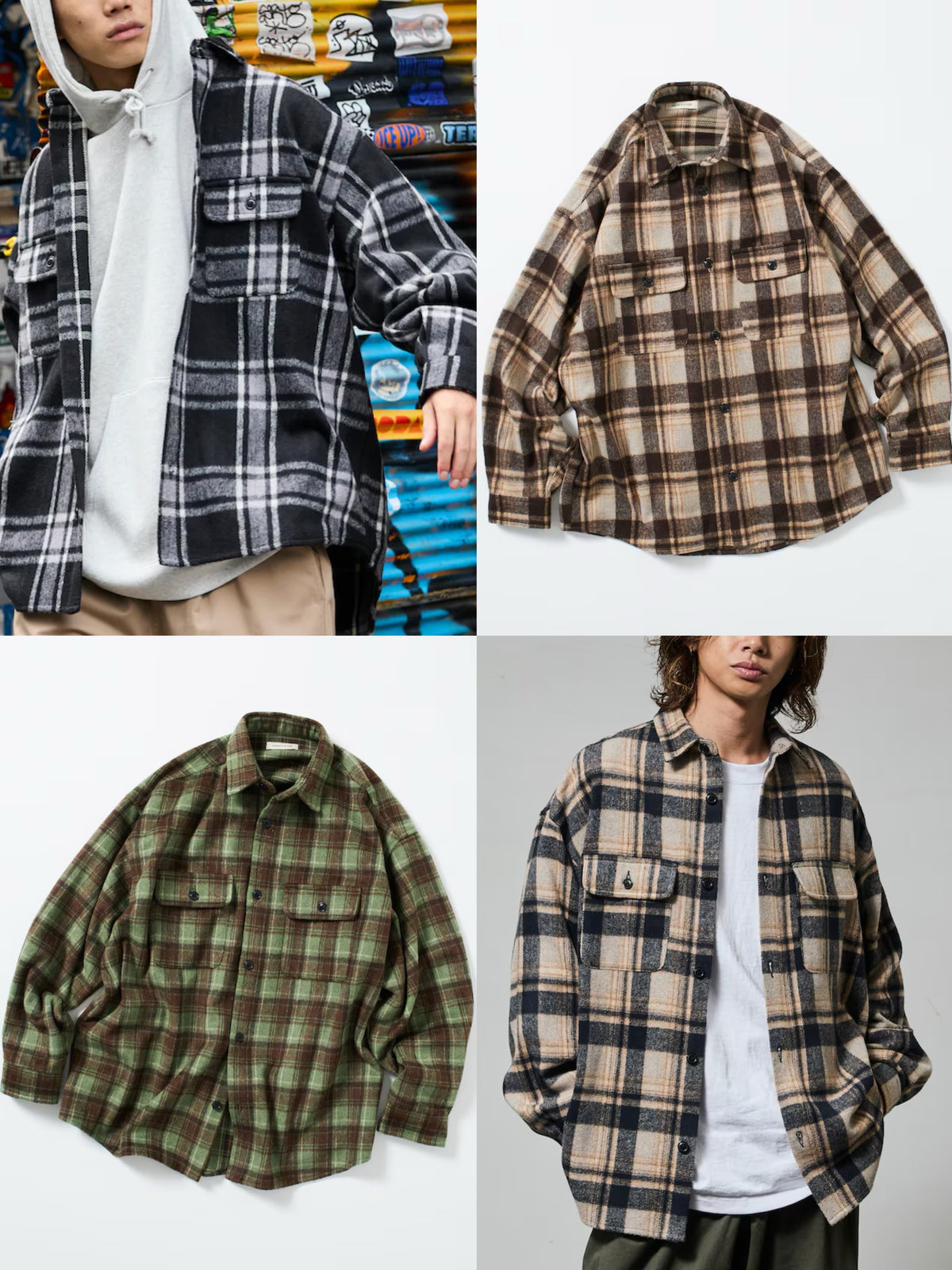 FREAK‘S STORE
Relax Fit Heavy Flannel Check Shirt