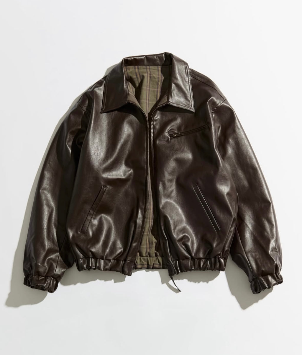 WETTEMPT REVERSIBLE CHECK SYNTHETIC BLOUSON