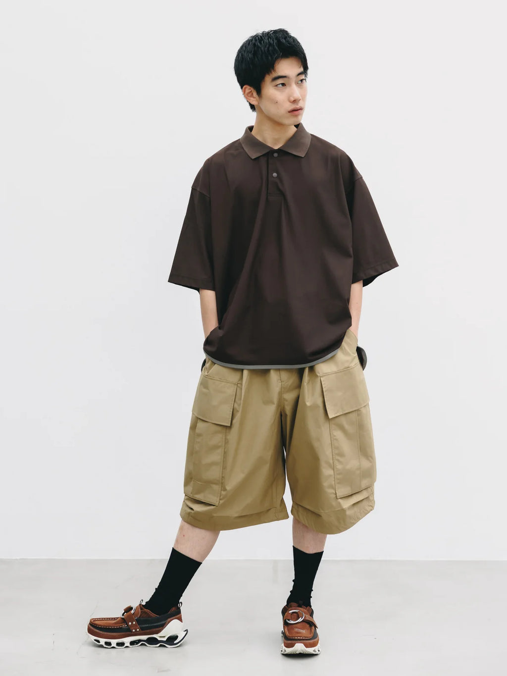 CLESSTE
+PHENIX WINDSTOPPER® BY GORE-TEX LABS CITY MEGA POCKET BALLOON CARGO HALF PANTS