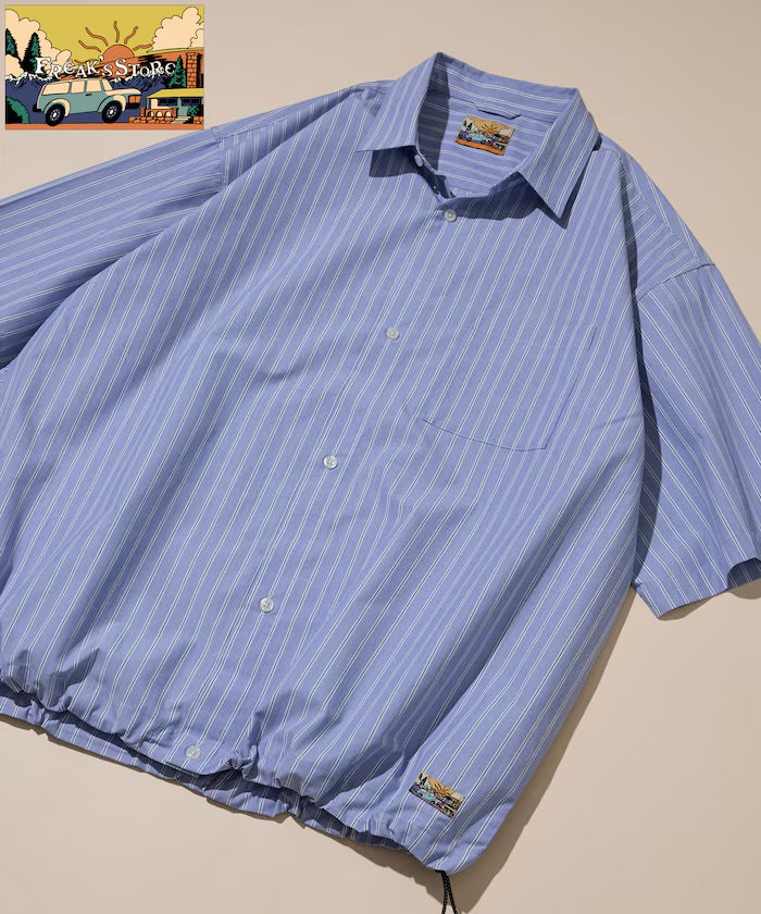 【FREAK'S STORE for BEACH & FES】 Typewriter Spindle Regular Collar S/S Shirt