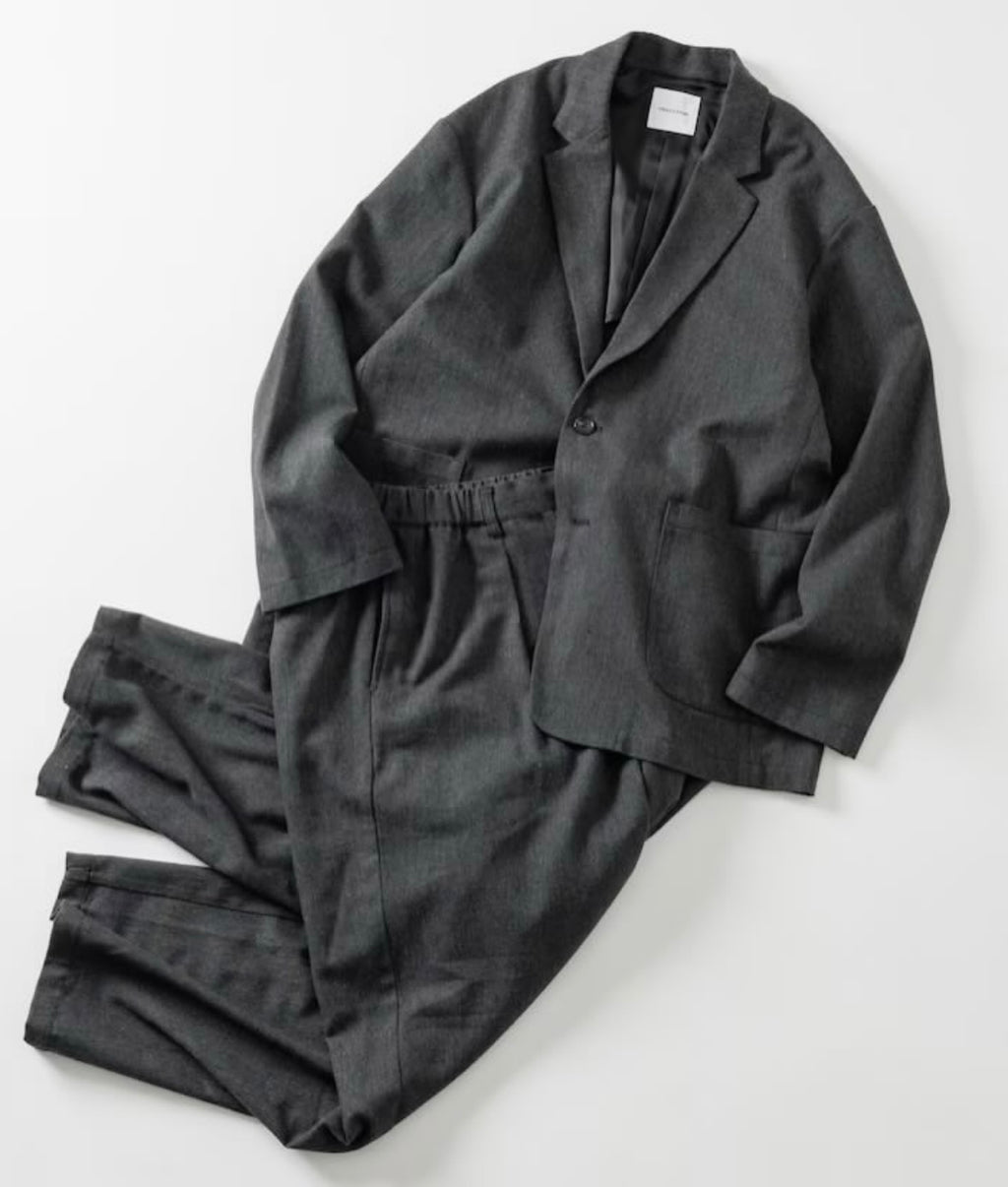 FREAK'S STORE
Relaxed Fit Woolly Jacket and Pants Setup Tailored jacket