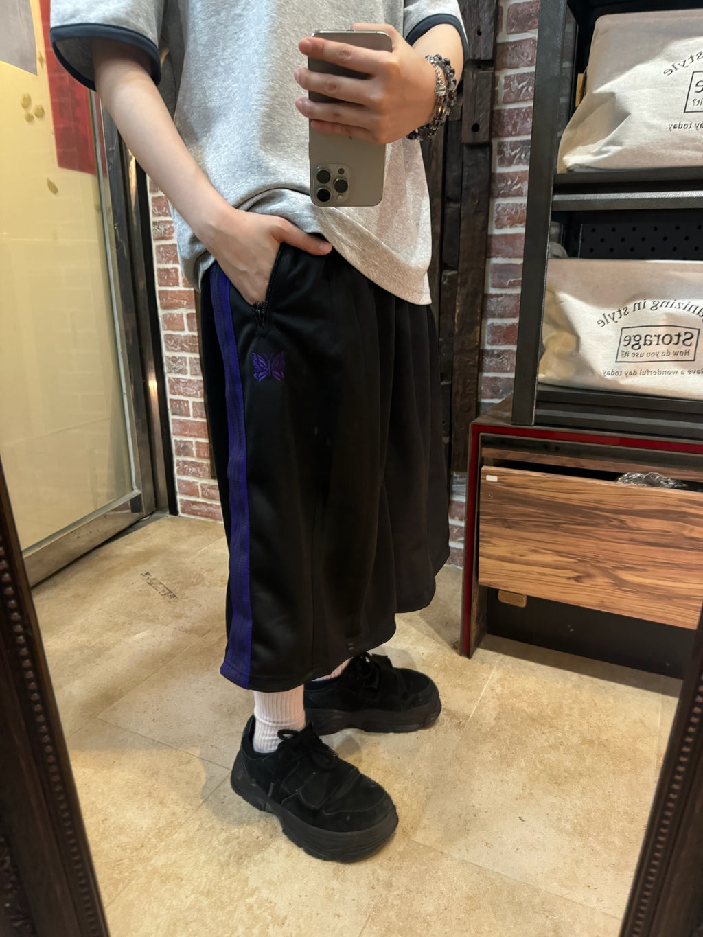 Needles 26ss
別注 Track Short - Poly Smooth