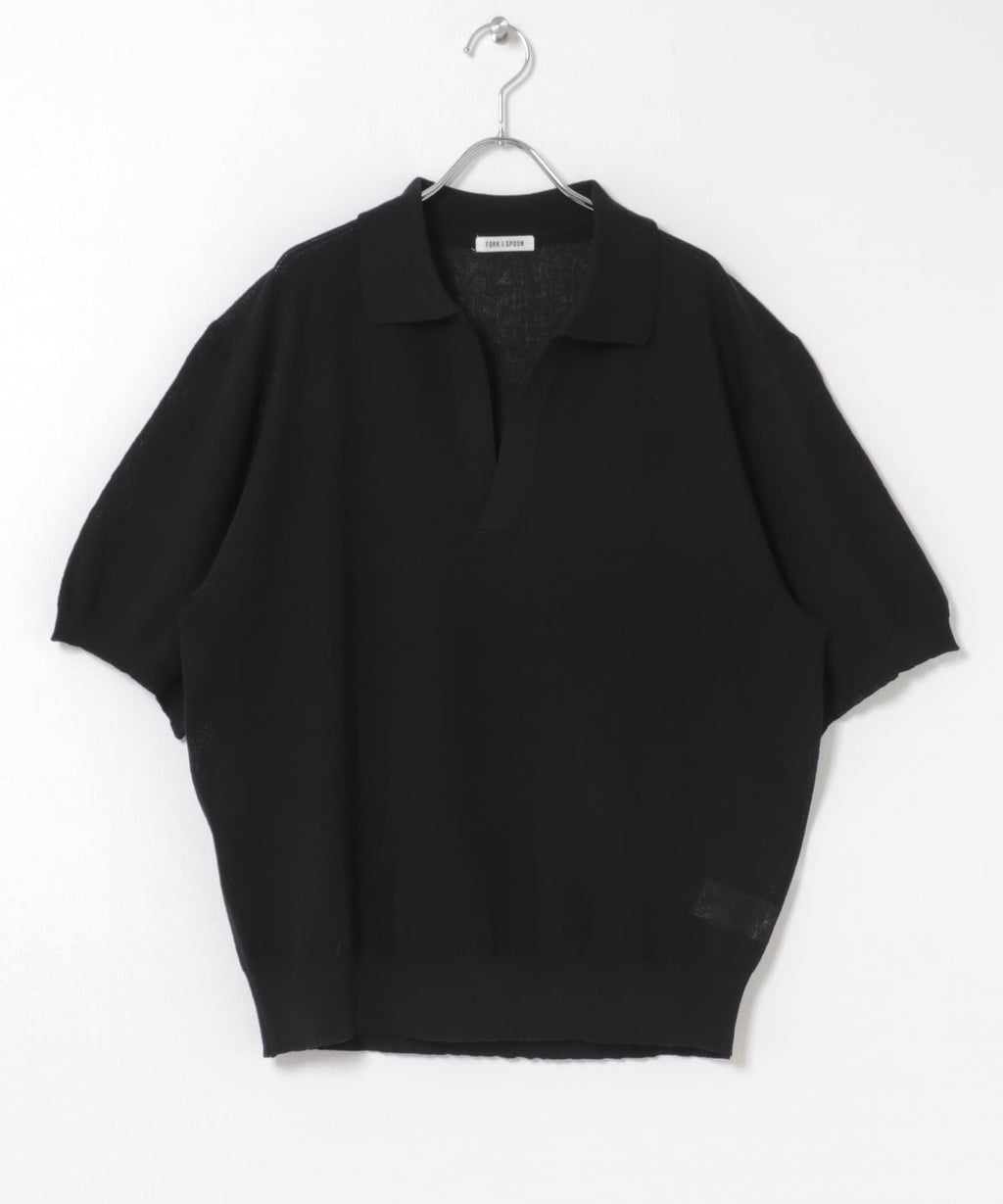 Urban Research FORK&SPOON Linen Blend Skipper Knit