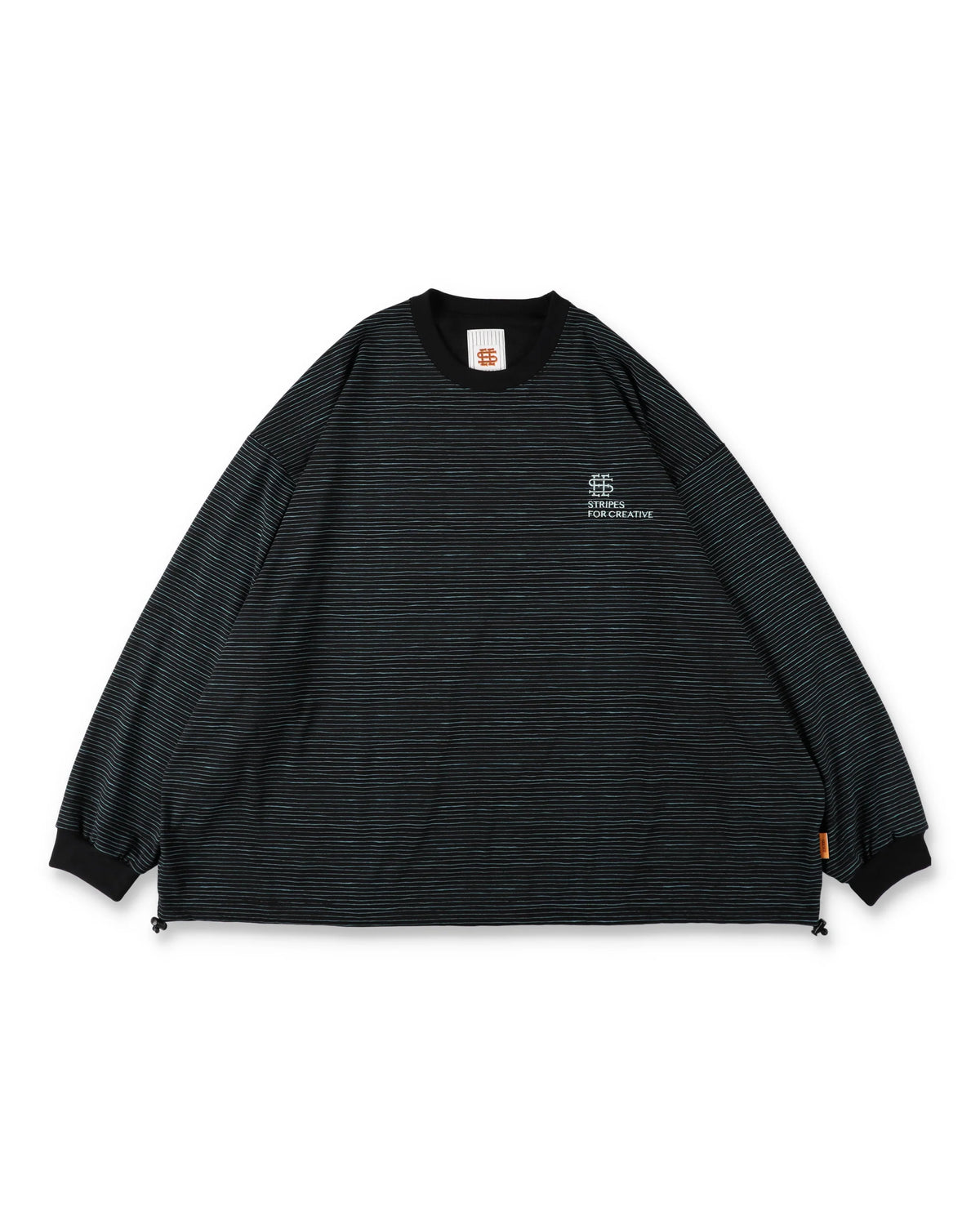 SEE SEE x S.F.C Super Big LS Border Tech Tee W Drawstrings