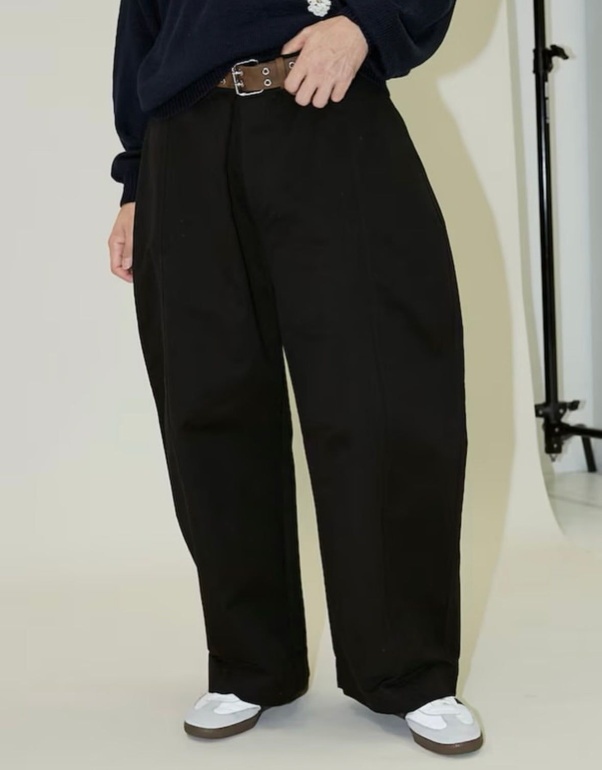PUBLUX
Over Wide Curve Pants[Limited products]