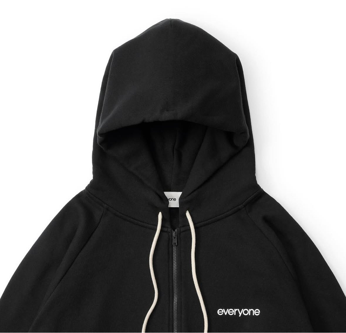 everyone original logo zip up hoodie
