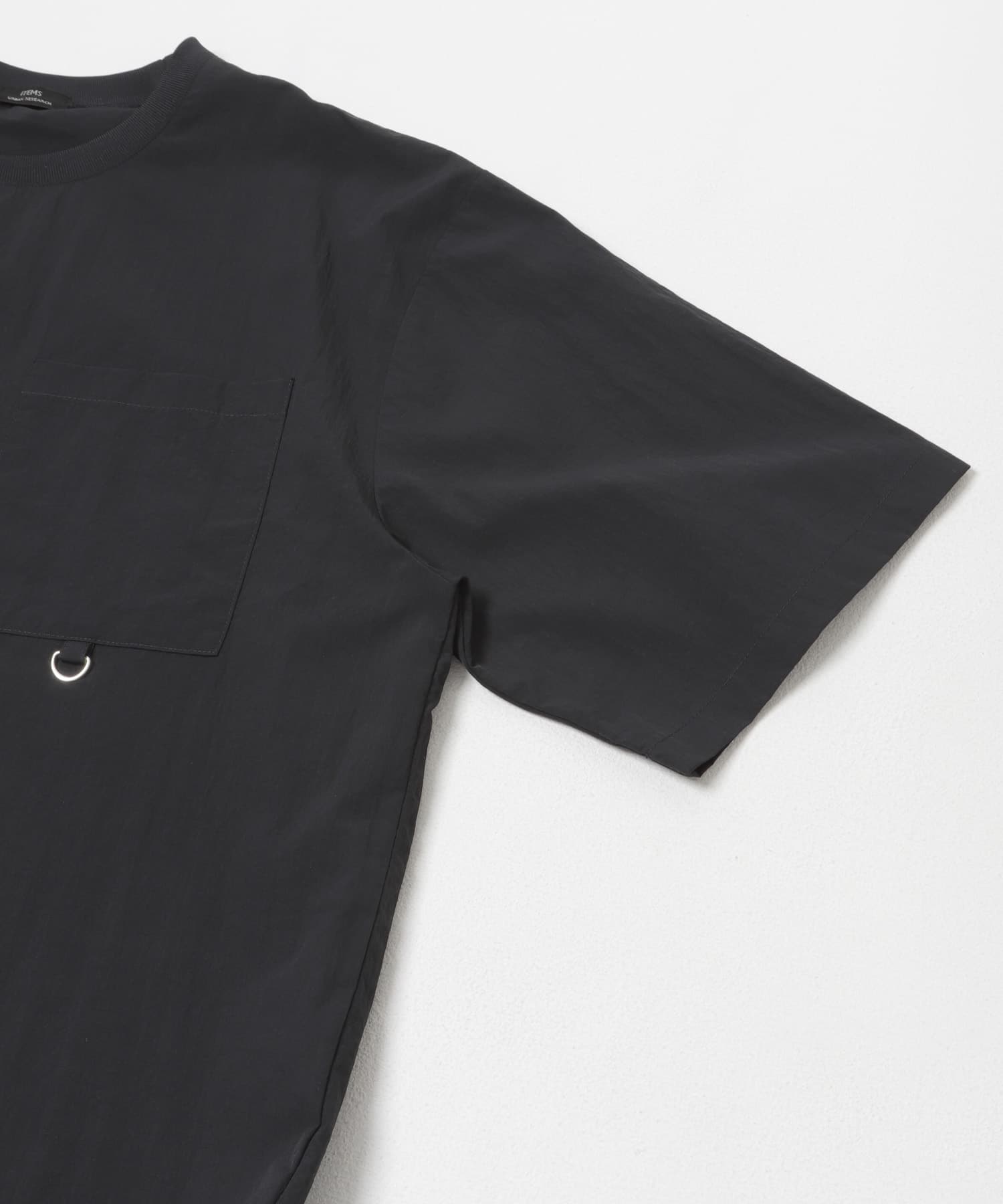 Urban Research Items Contact cold feeling/water repellent/easy care/UV cut" Taslan nylon crew neck drost T-shirt