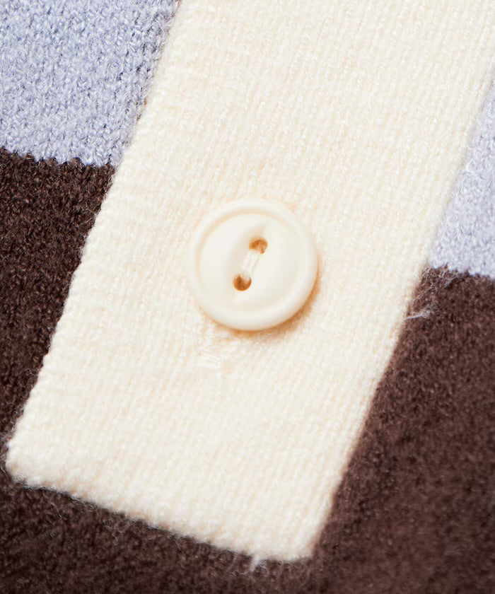 FREAK‘S STORE
Big silhouette striped Knit rugby shirt