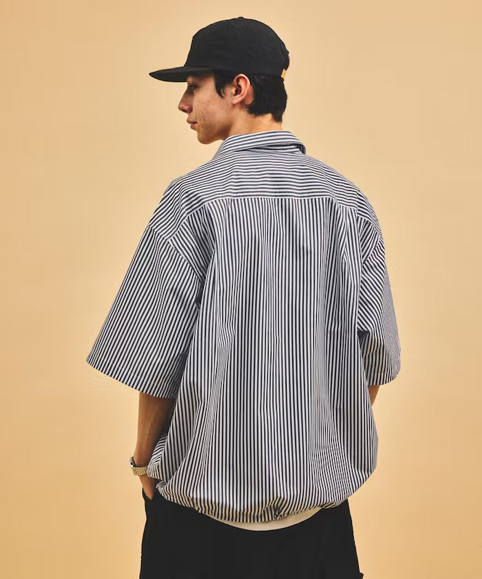 【FREAK'S STORE for BEACH & FES】 Typewriter Spindle Regular Collar S/S Shirt