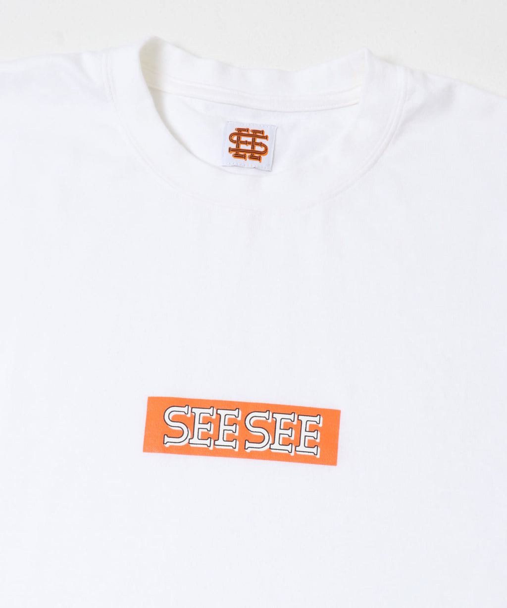 SEE SEE　SUPER BIG SQUARE LOGO TEE
