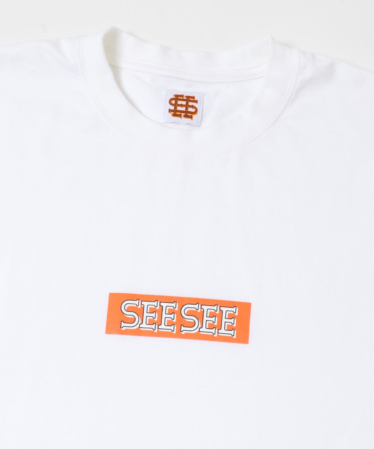 SEE SEE　SUPER BIG SQUARE LOGO TEE