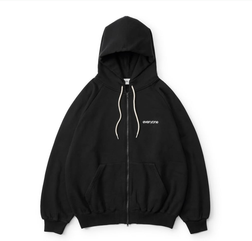 everyone original logo zip up hoodie