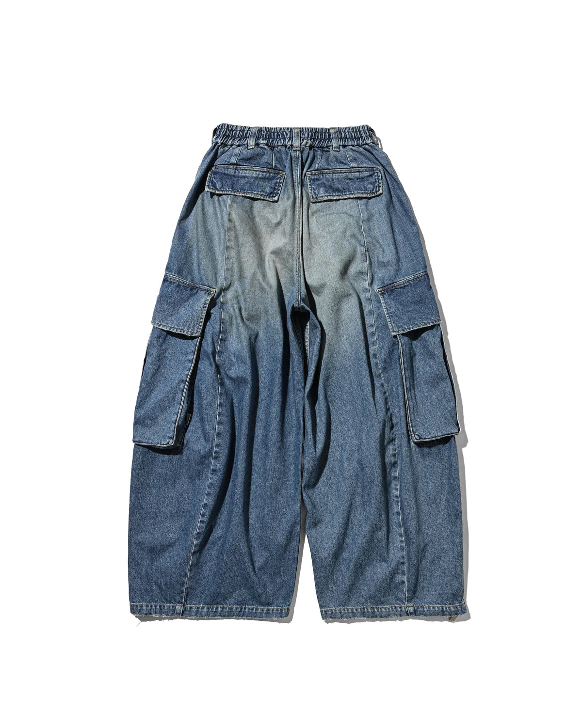 CLESSTE
VINTAGE DYED SELVEDGE DENIM CITY MEGA POCKET BALLOON CARGO PANTS