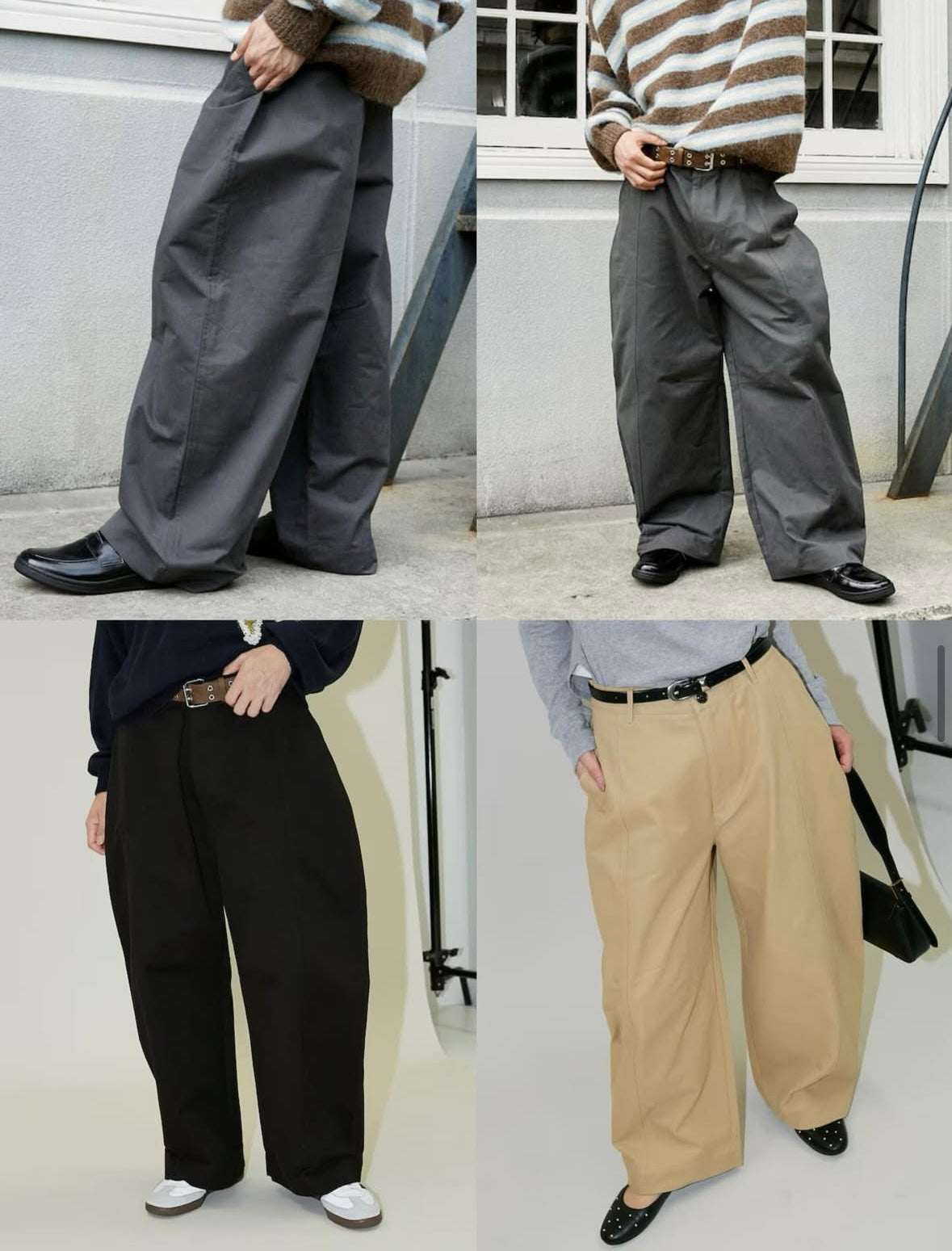 PUBLUX
Over Wide Curve Pants[Limited products]