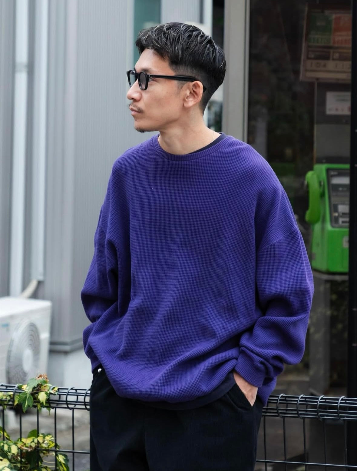 「UR TECH」 Wide Dad TECH CREW PULLOVER