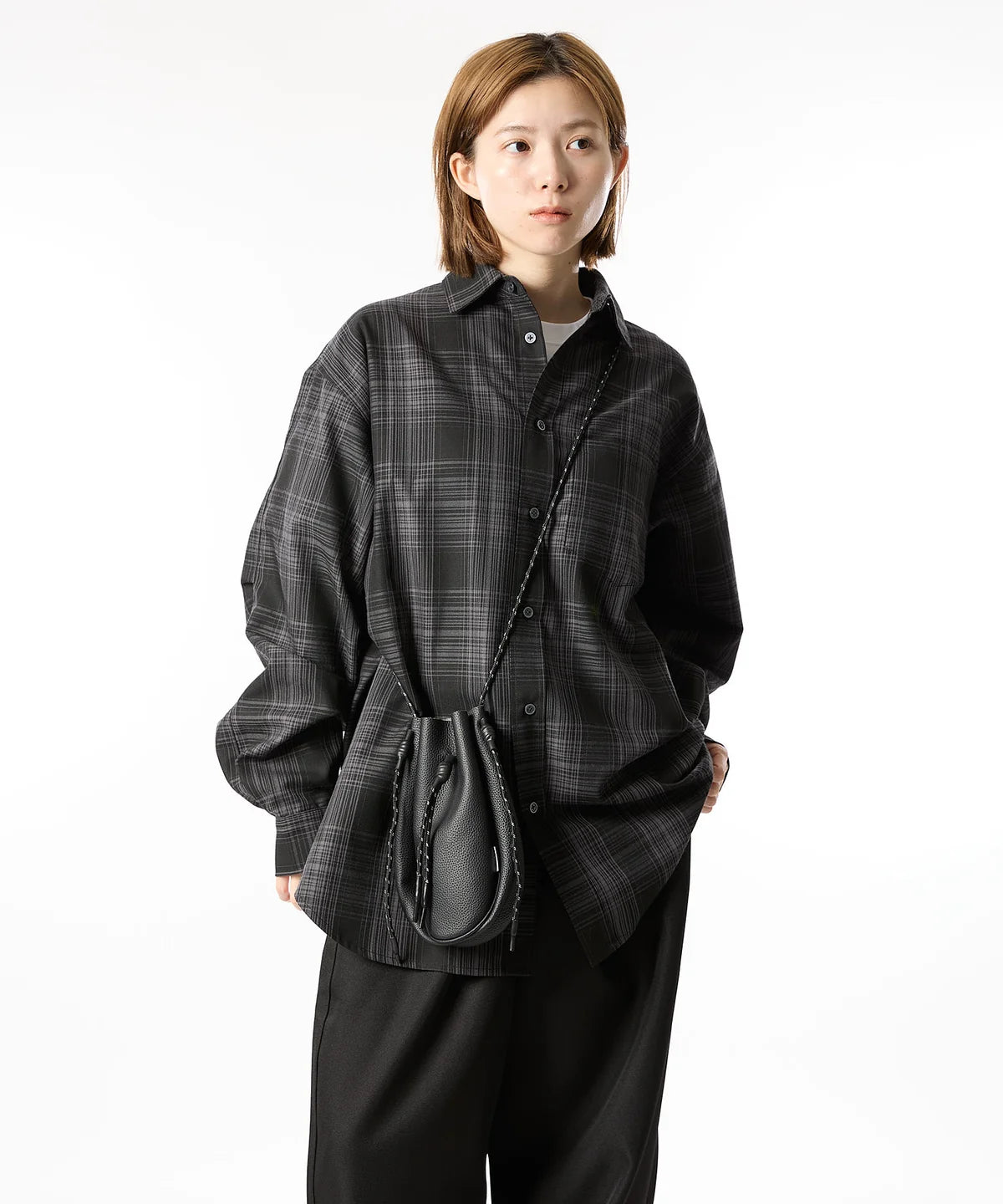 Meltum LEATHER DRAWSTRING BAG
