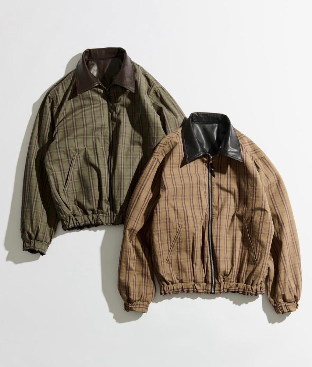 WETTEMPT REVERSIBLE CHECK SYNTHETIC BLOUSON