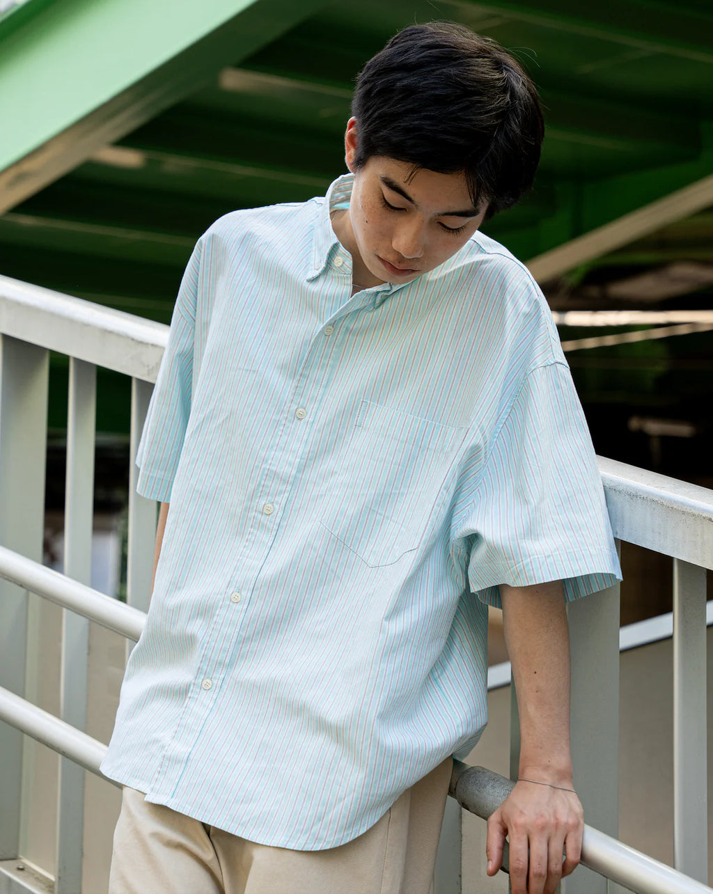 BONBON BLUETOWN TOKOY Ox Stripe Shirt
