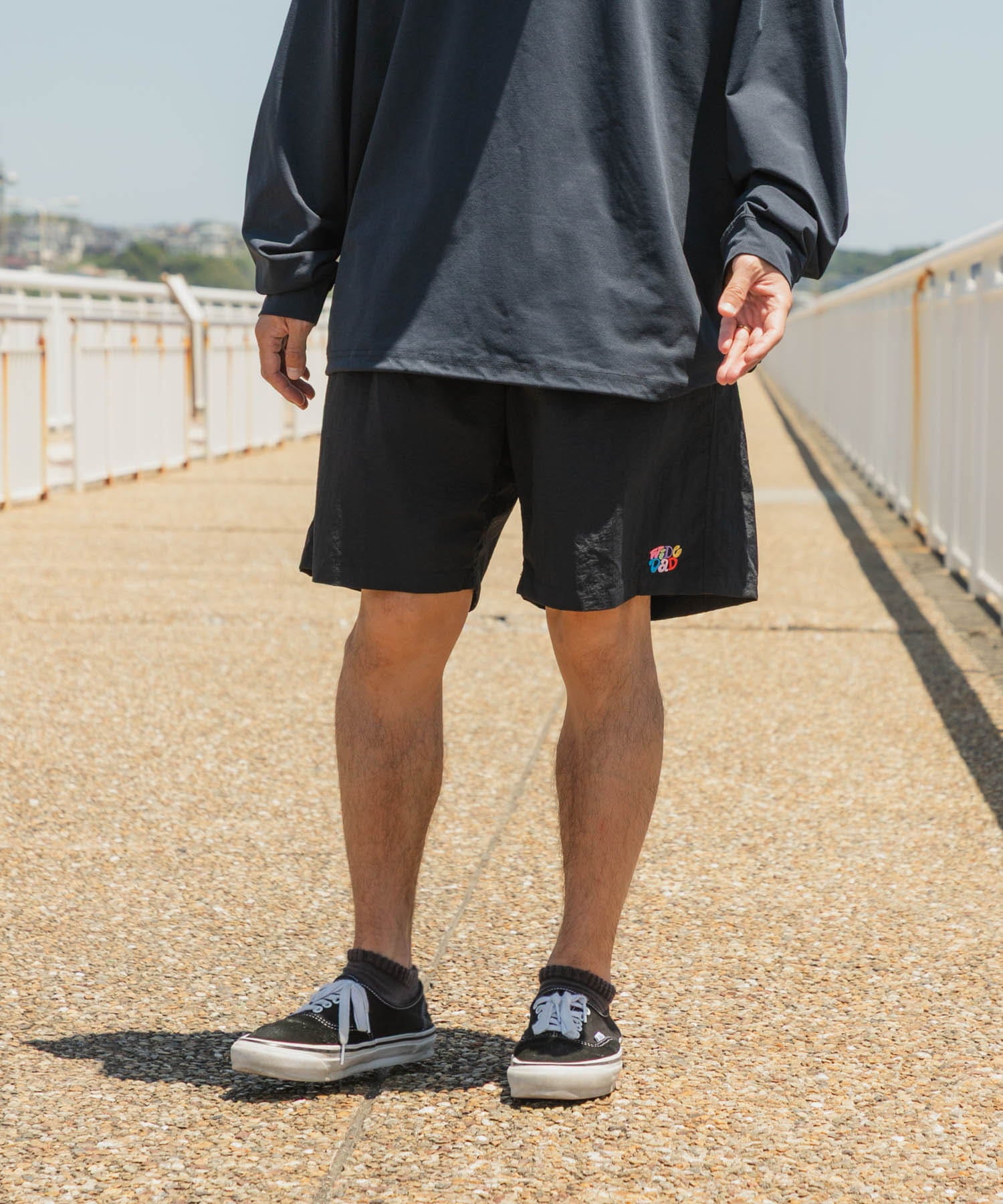 Wide Dad　GRAPHIC SHORTS WITH HATCH