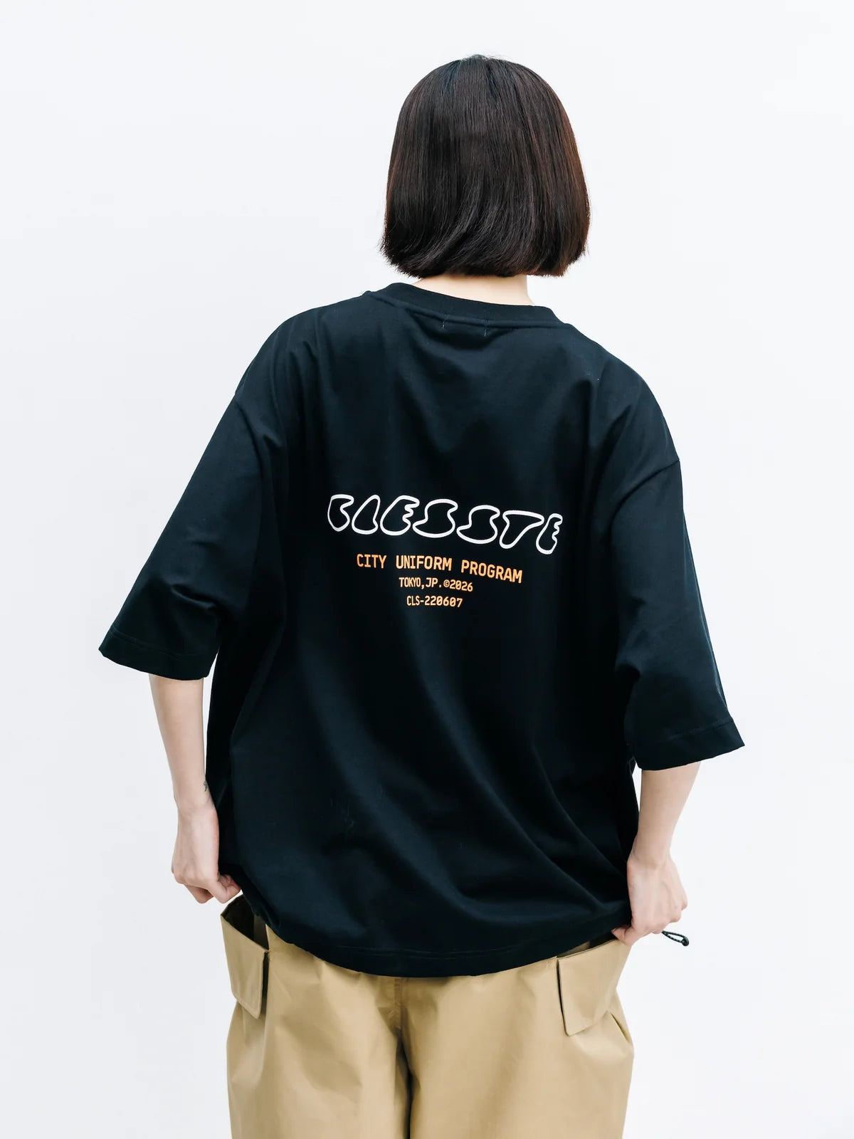 CLESSTE
【8.1 SAT 20:00- IN STOCK】"CLST" LOGO PRINT S/S T-SHIRT WITH DRAWSTRINGS